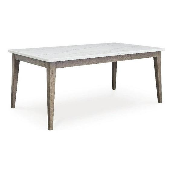 Signature Design by Ashley Loyaska White & Brown Dining Table