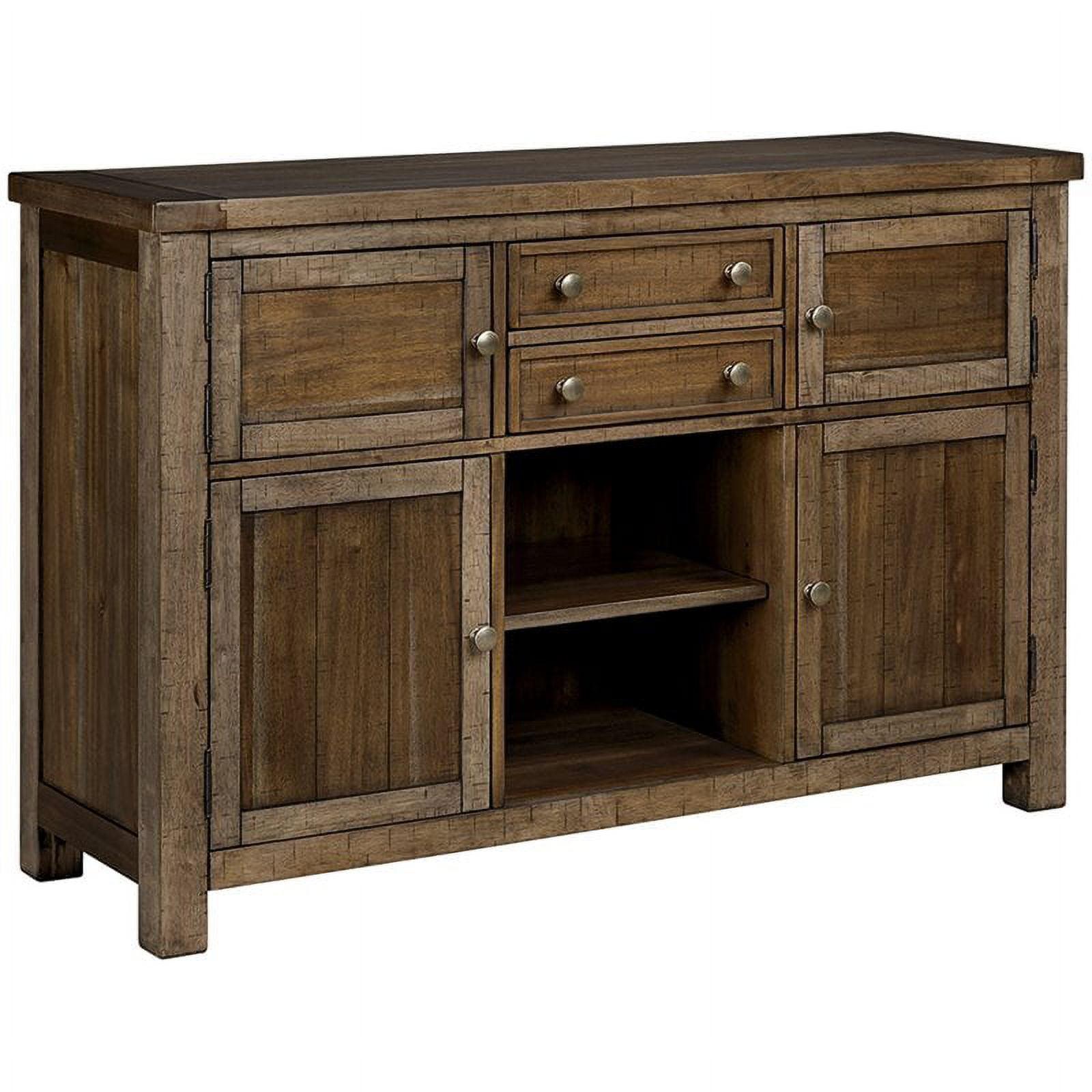 Ashley Furniture Moriville Server in Grayish Brown