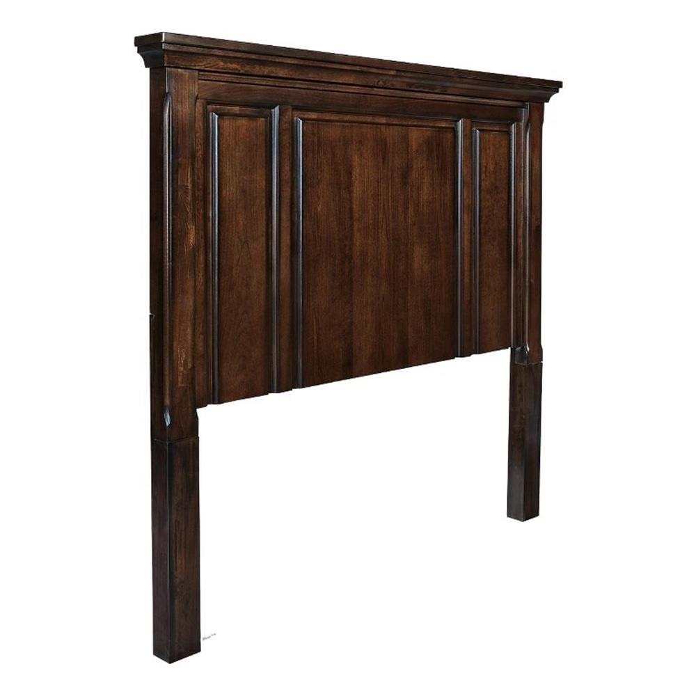 Porter Dark Brown Wood Queen Panel Headboard