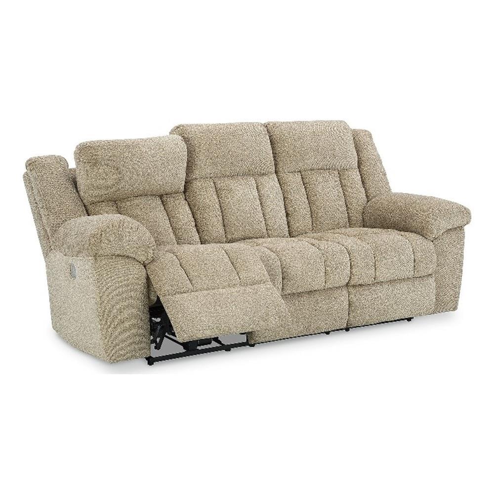 Ashley Furniture Tip-Off Wheat Power Reclining Sofa