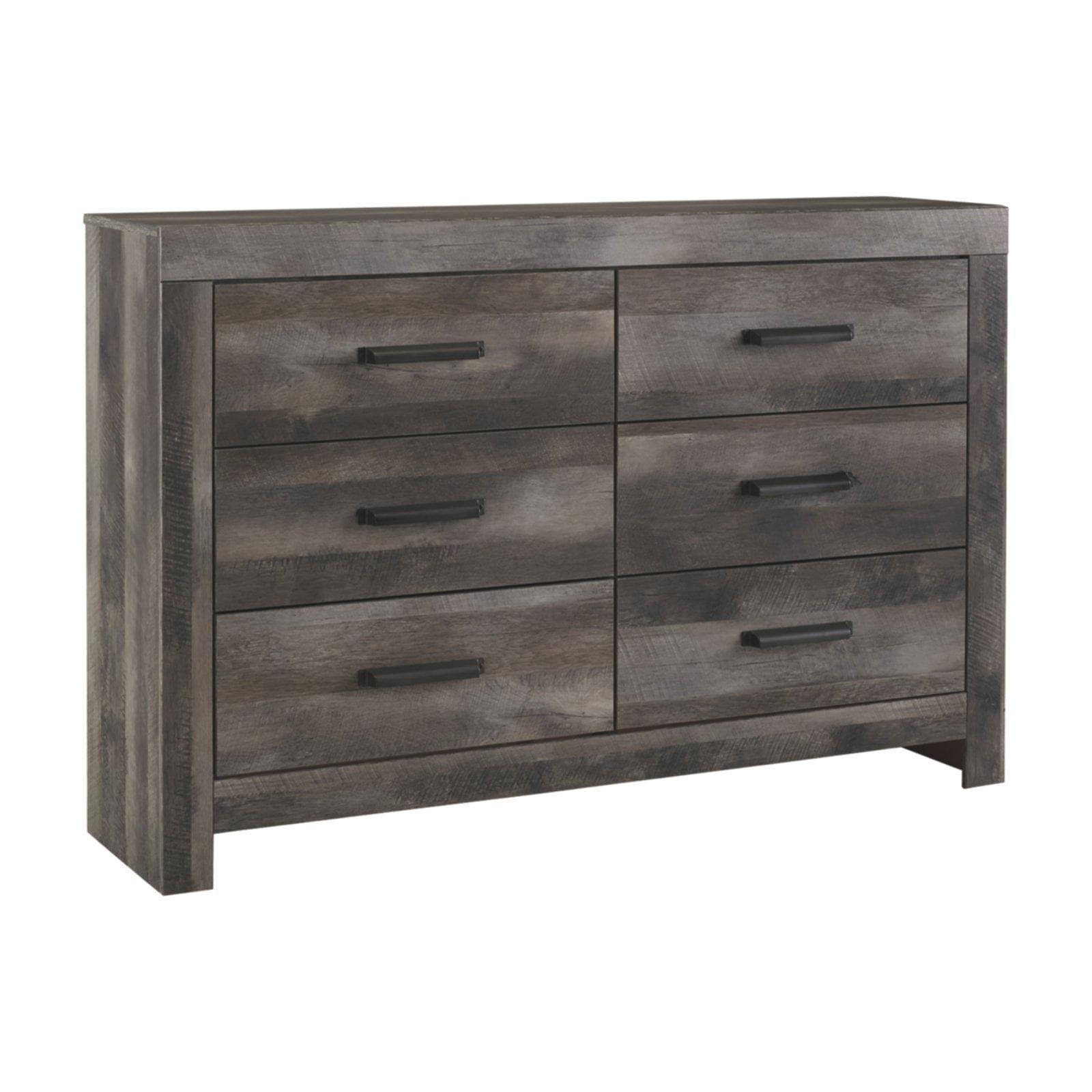 Wynnlow Dresser Gray - Signature Design by Ashley: Bedroom Furniture, Laminated Wood Composite, 6-Drawer Storage