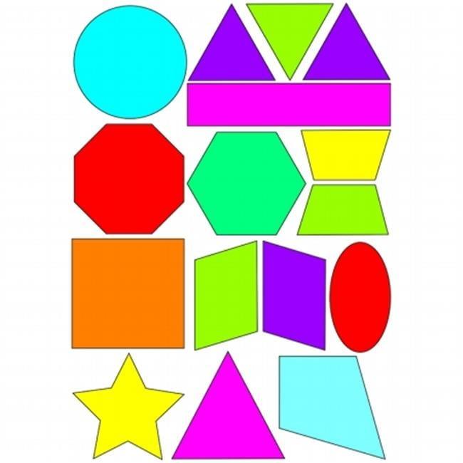 Ashley Productions Math Die-Cut Magnets, Shapes