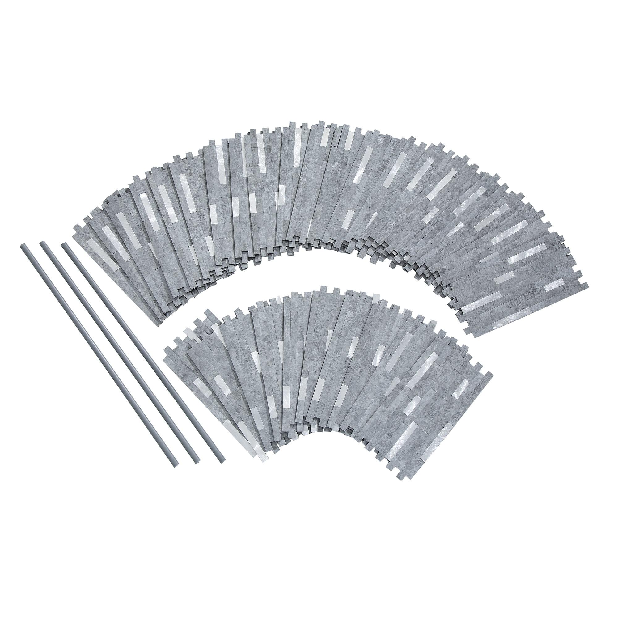12'' W x 12.75'' L PVC Peel and Stick Mosaic Tile