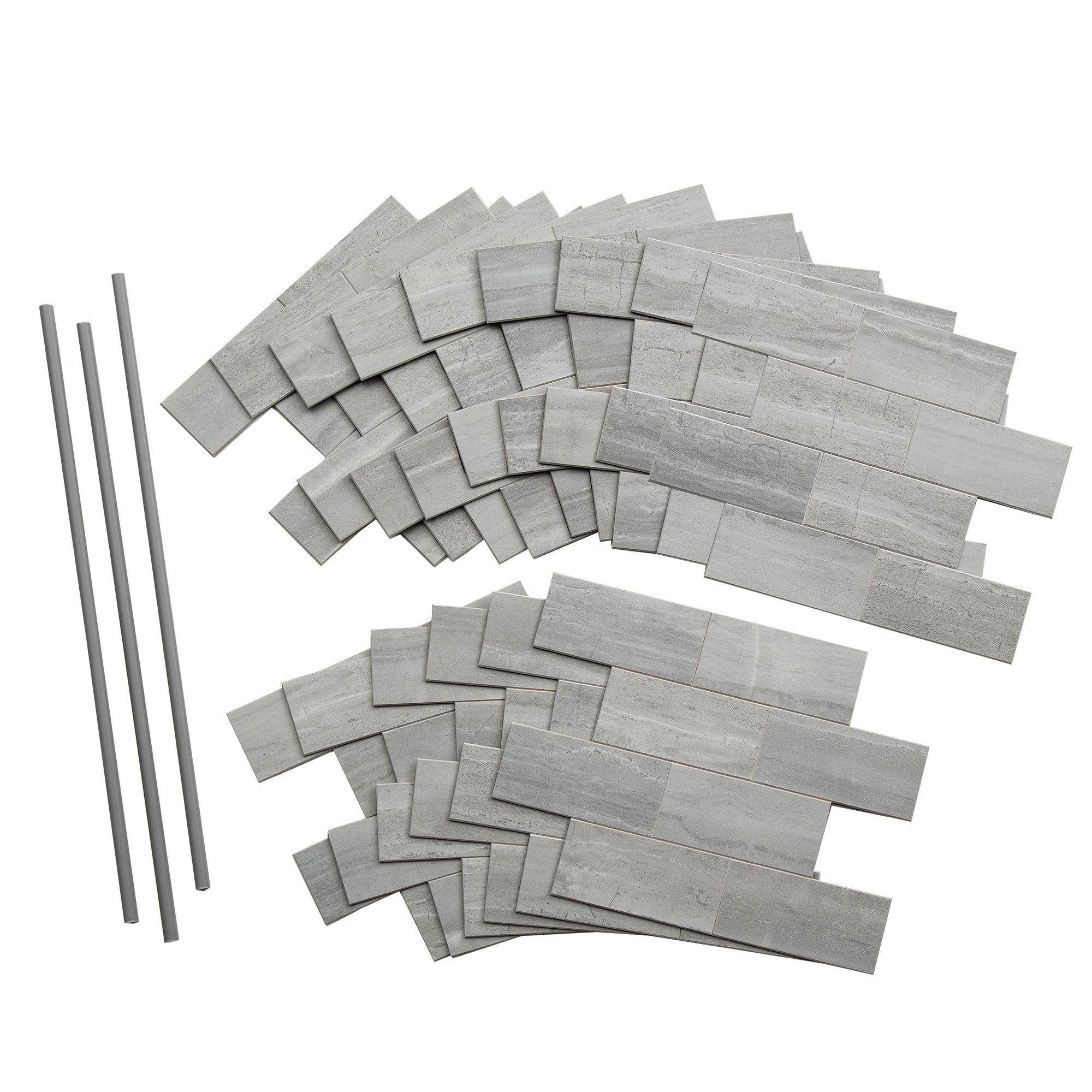 Aspect 12'' W x 12.75'' L PVC Peel and Stick Mosaic Tile