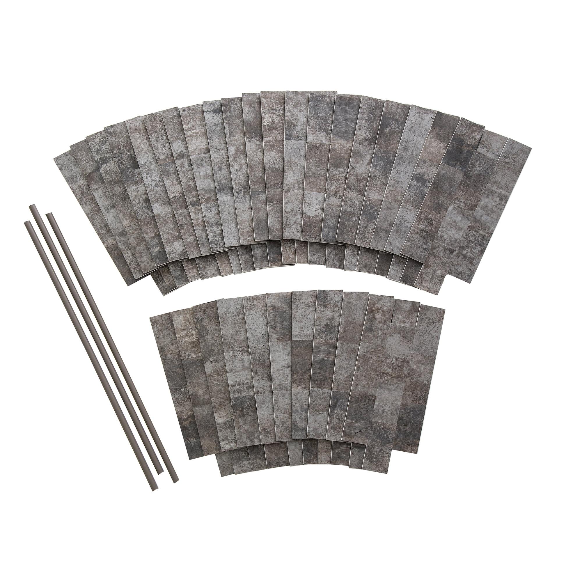 12'' W x 12.75'' L PVC Peel and Stick Mosaic Tile