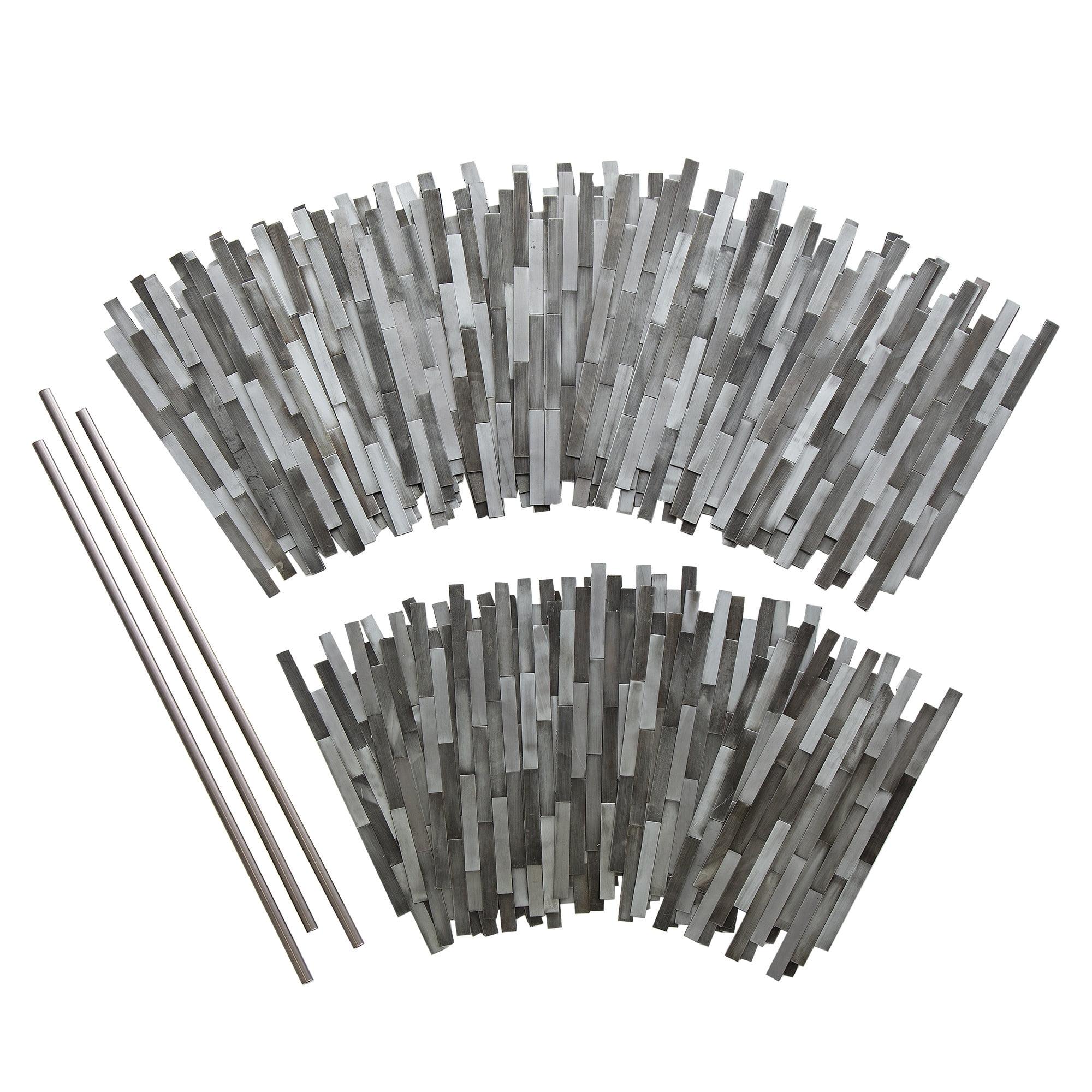 Aspect Peel & Stick Distressed Mini Metal 15 sq ft Kit