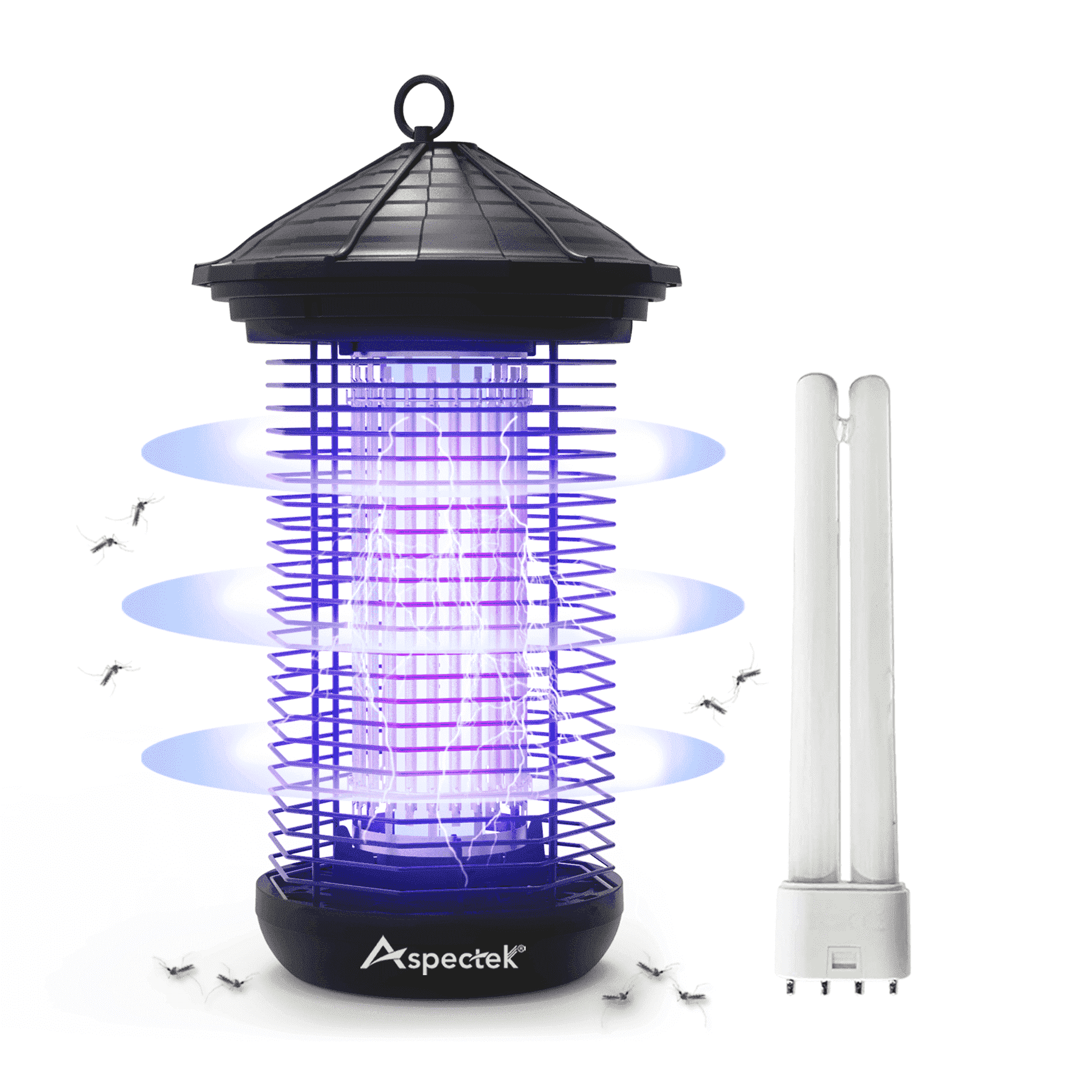 Aspectek 20W Electric Light Bug Zapper and UV Light Fly Killer with Replacement Bulbs for Insects