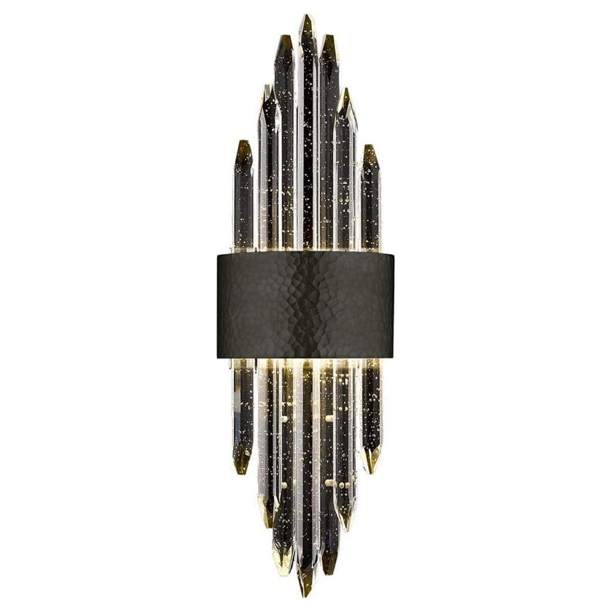 Aspen Hammered Dark Bronze Dimmable Wall Sconce