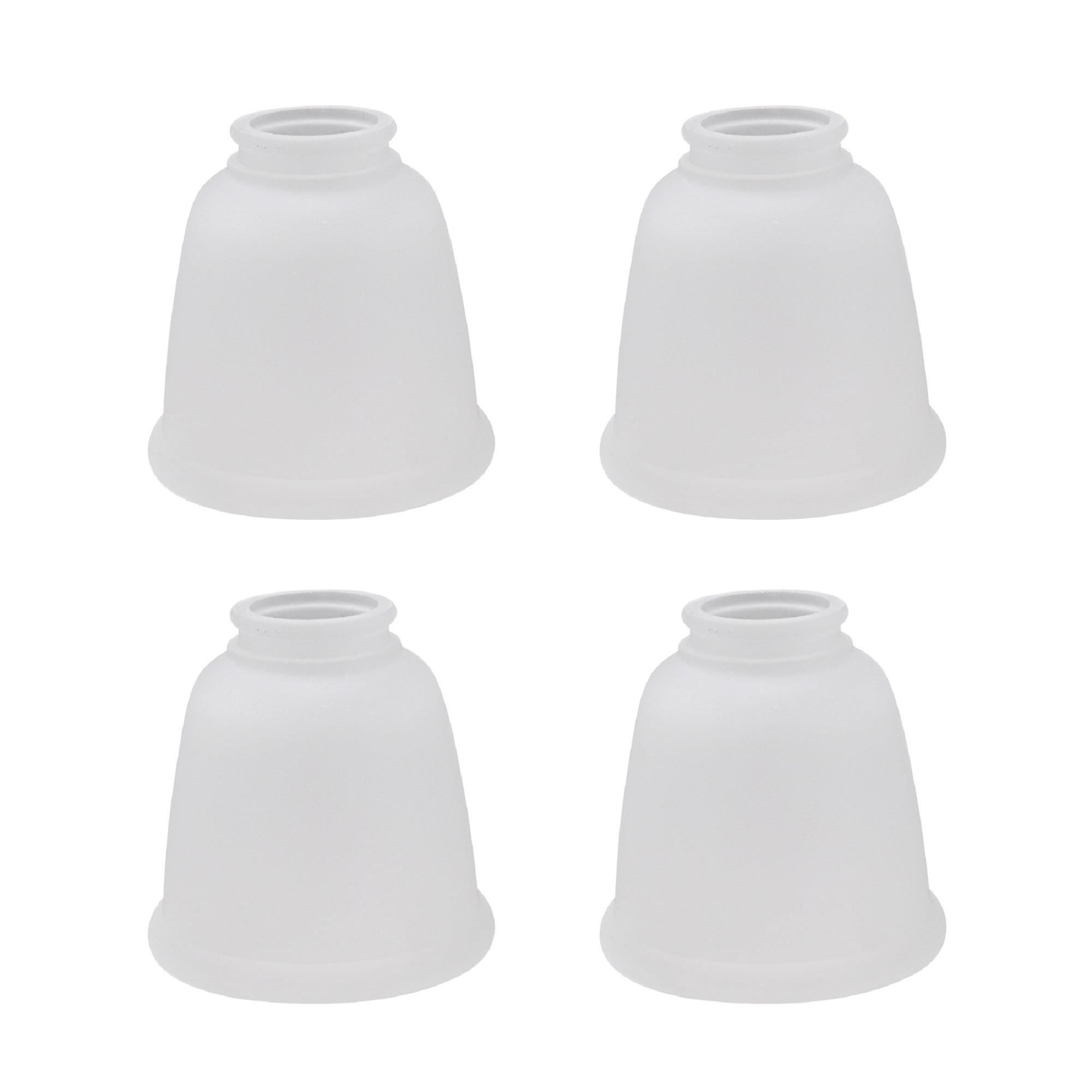 Aspen Creative 23045-4 Transitional Style Bell Shaped Frosted Replacement Glass Shade, 2-1/4" Fitter Size, 4-5/8" high x 4-5/8" diameter, 4 Pack