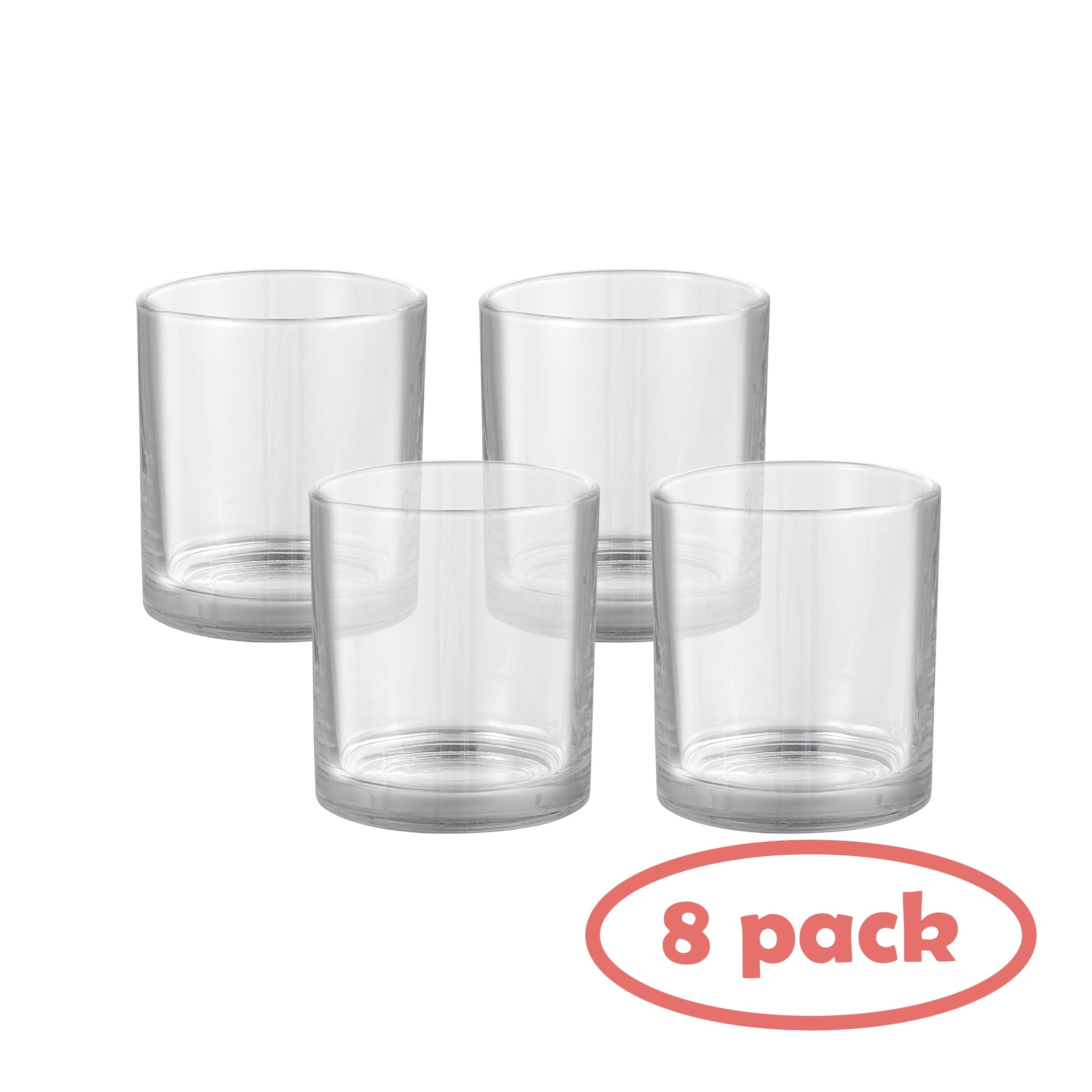 Clear Glass Votive Candle Holders Set of 8