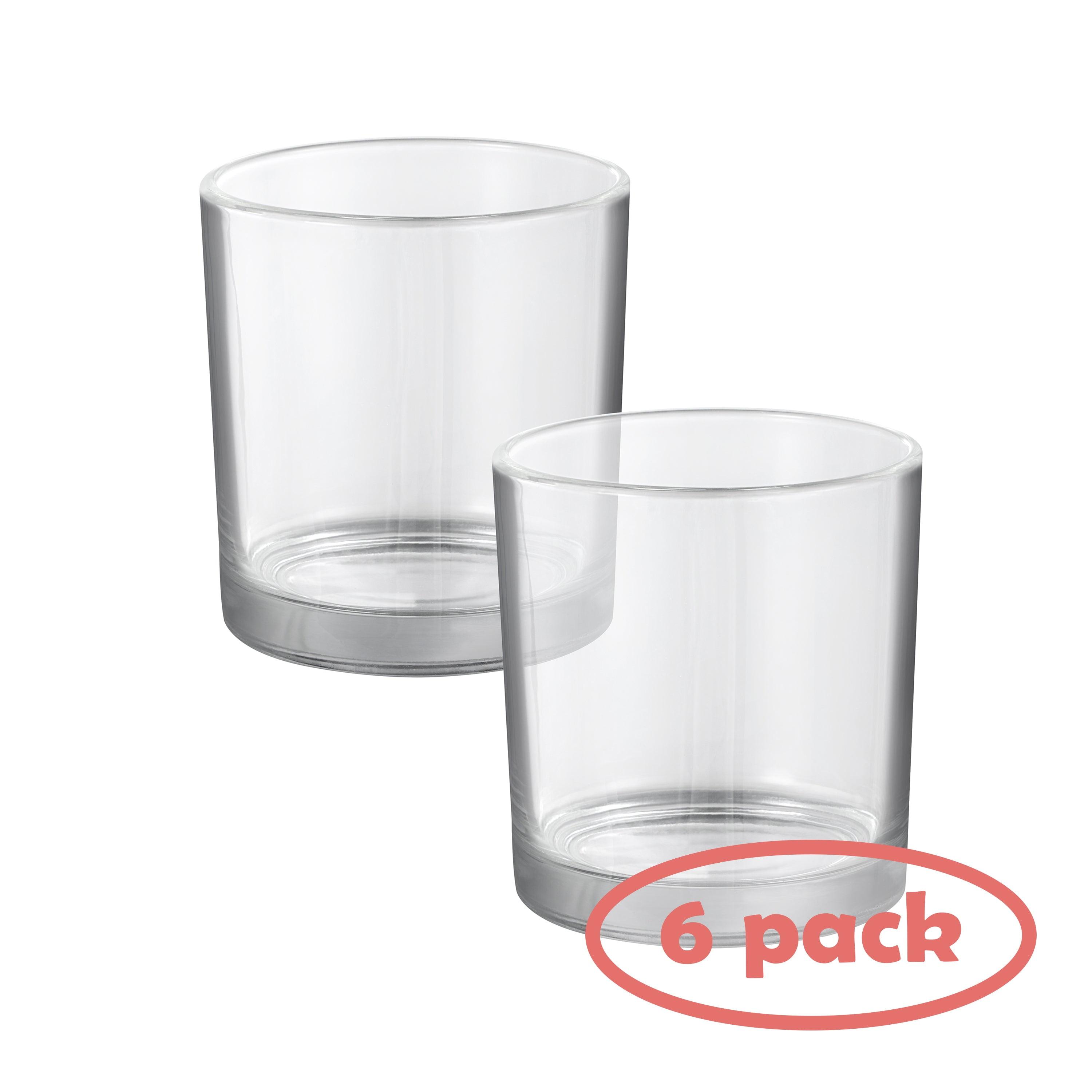 Clear Glass Votive Candle Holders Set of 6