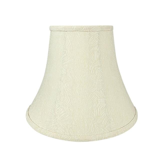 Aspen Creative 30167 Transitional Bell Shape Spider Construction Lamp Shade in Beige, 12" wide (6" x 12" x 9-1/2")