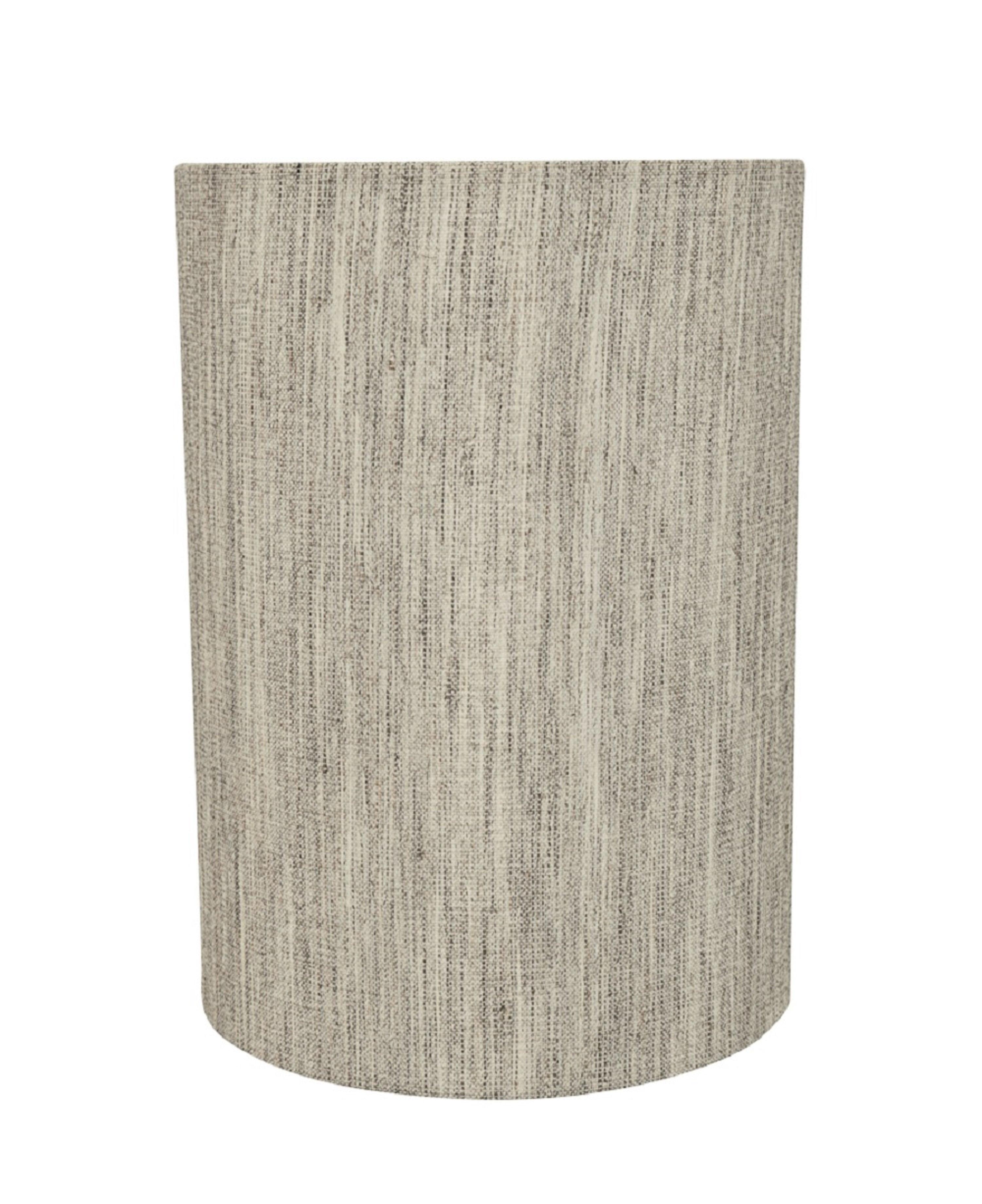 Aspen Creative 31276 Transitional Drum (Cylinder) Shape Spider Construction Lamp Shade in Light Grey, 8" wide (8" x 8" x 11")