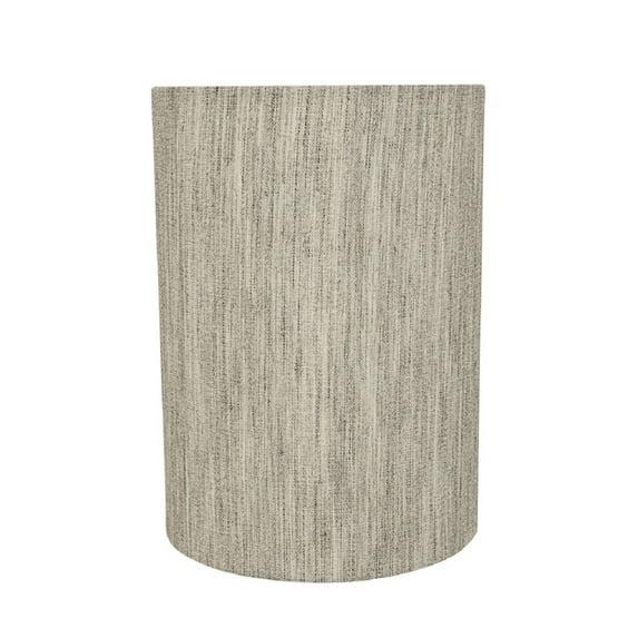 Aspen Creative 31276 Transitional Drum (Cylinder) Shape Spider Construction Lamp Shade in Light Grey, 8" wide (8" x 8" x 11")