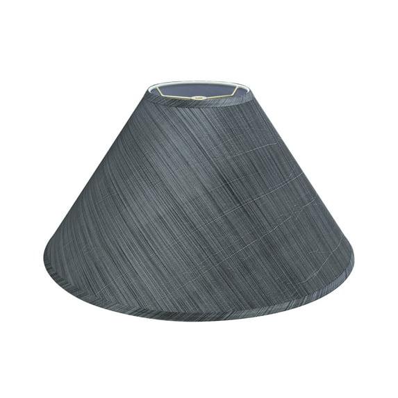 Aspen Creative 32203, Empire Spider Lamp Shade, Grey & Black, 6" Top x 19" Bottom x 12" Slant Height