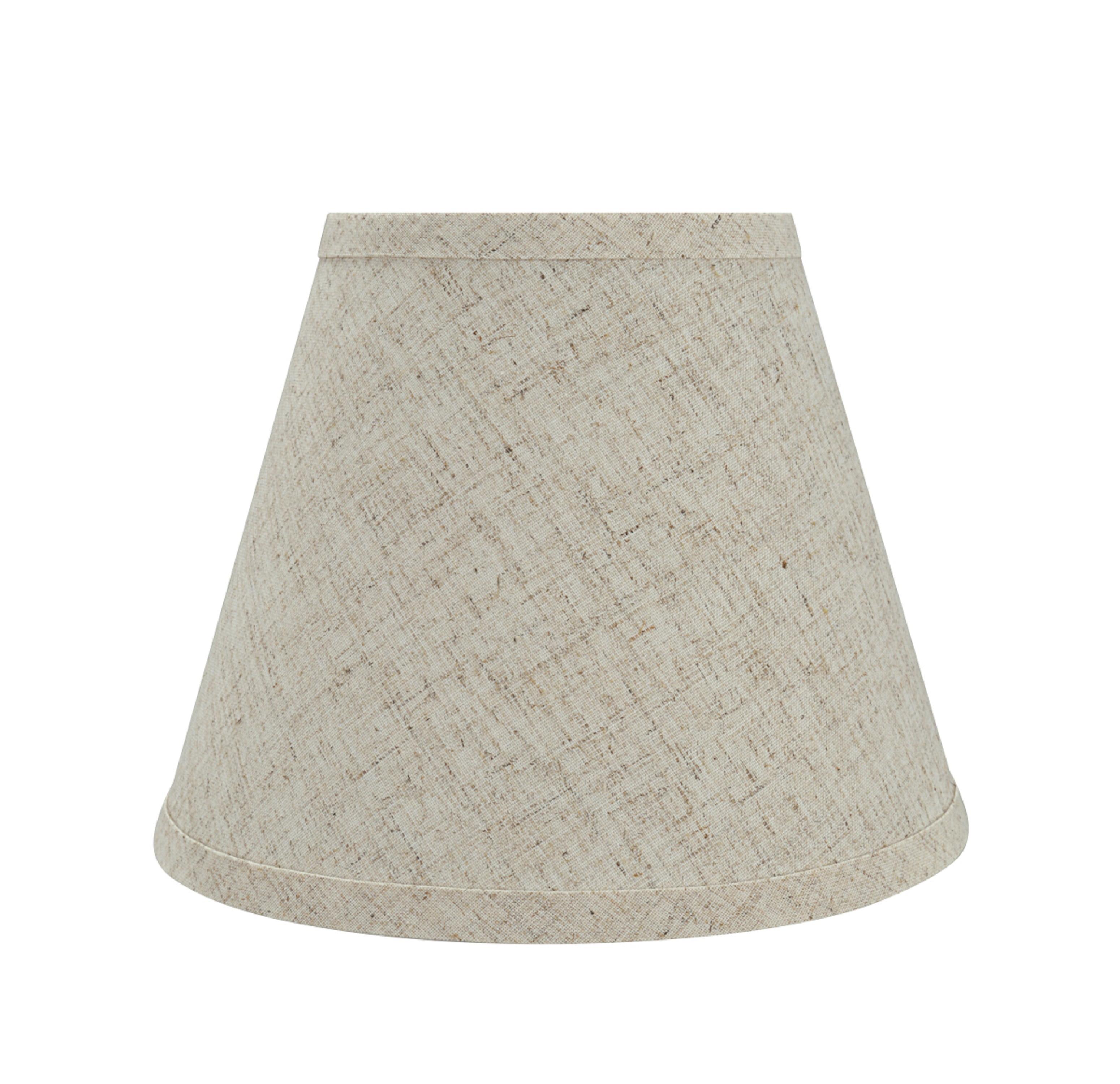 Aspen Creative 32426 Transitional Hardback Empire Shaped Spider Construction Lamp Shade in Beige, 9" wide (5" x 9" x 7")