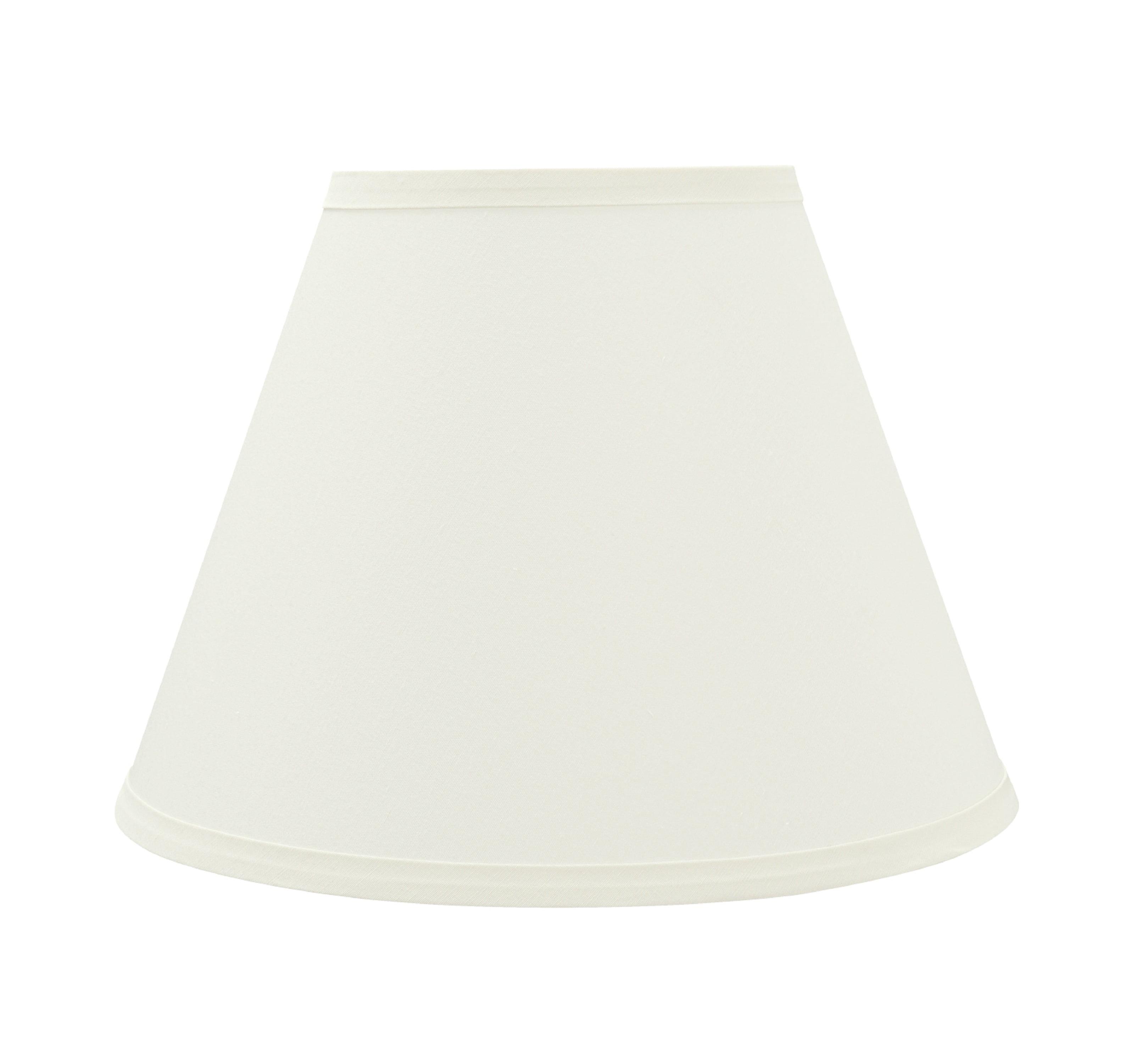 Aspen Creative 32630 Transitional Hardback Empire Spider Lamp Shade in White, 6" T x 12" B x 9" H