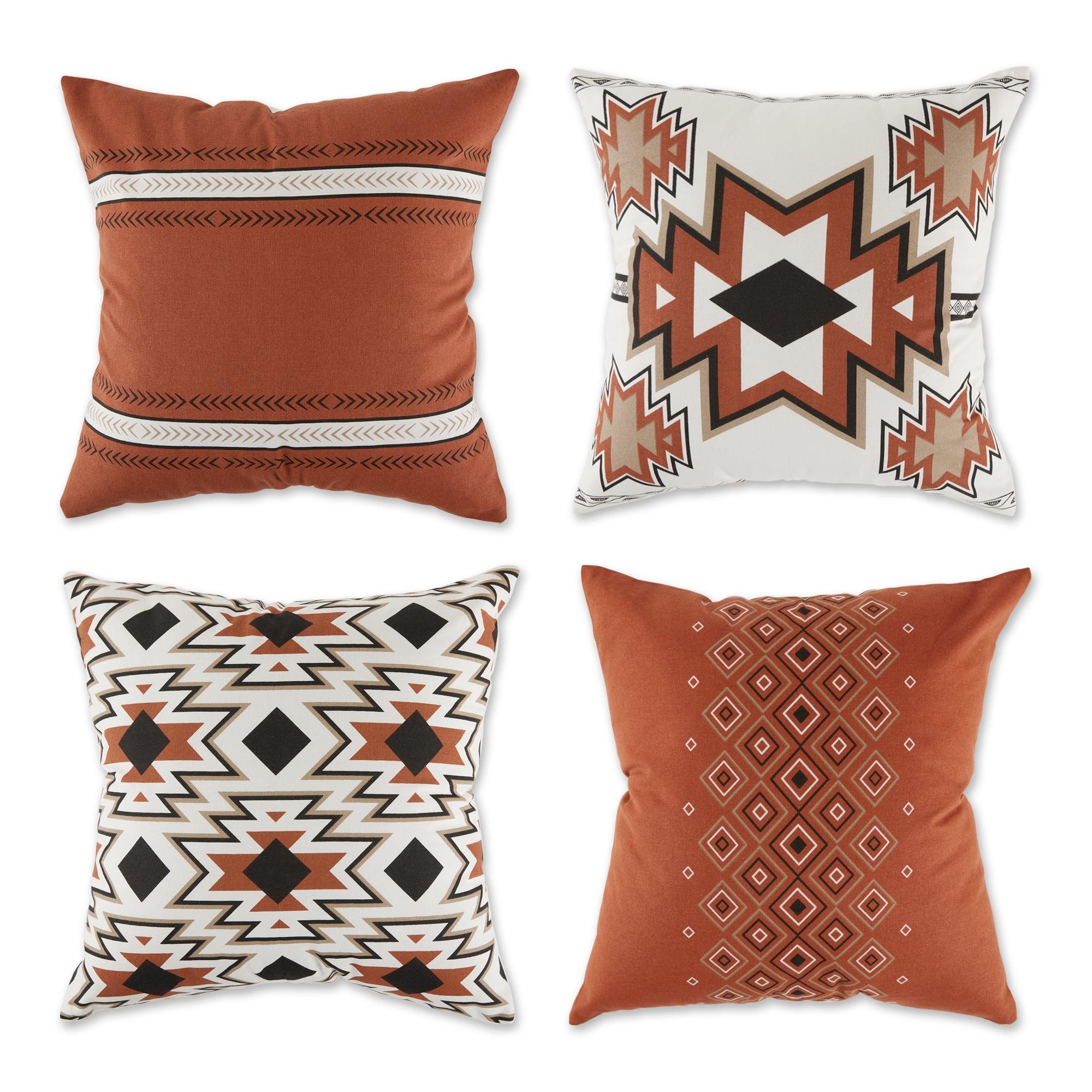 Geometric Cotton Reversible Pillow Cover