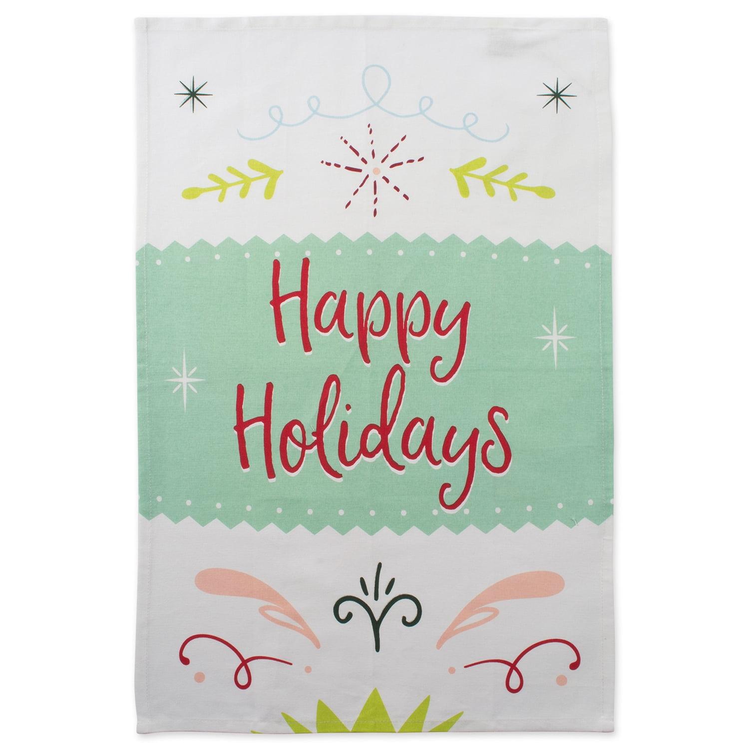 Winter Wishes Holiday Cotton Dish Towel Set - 3 Pieces