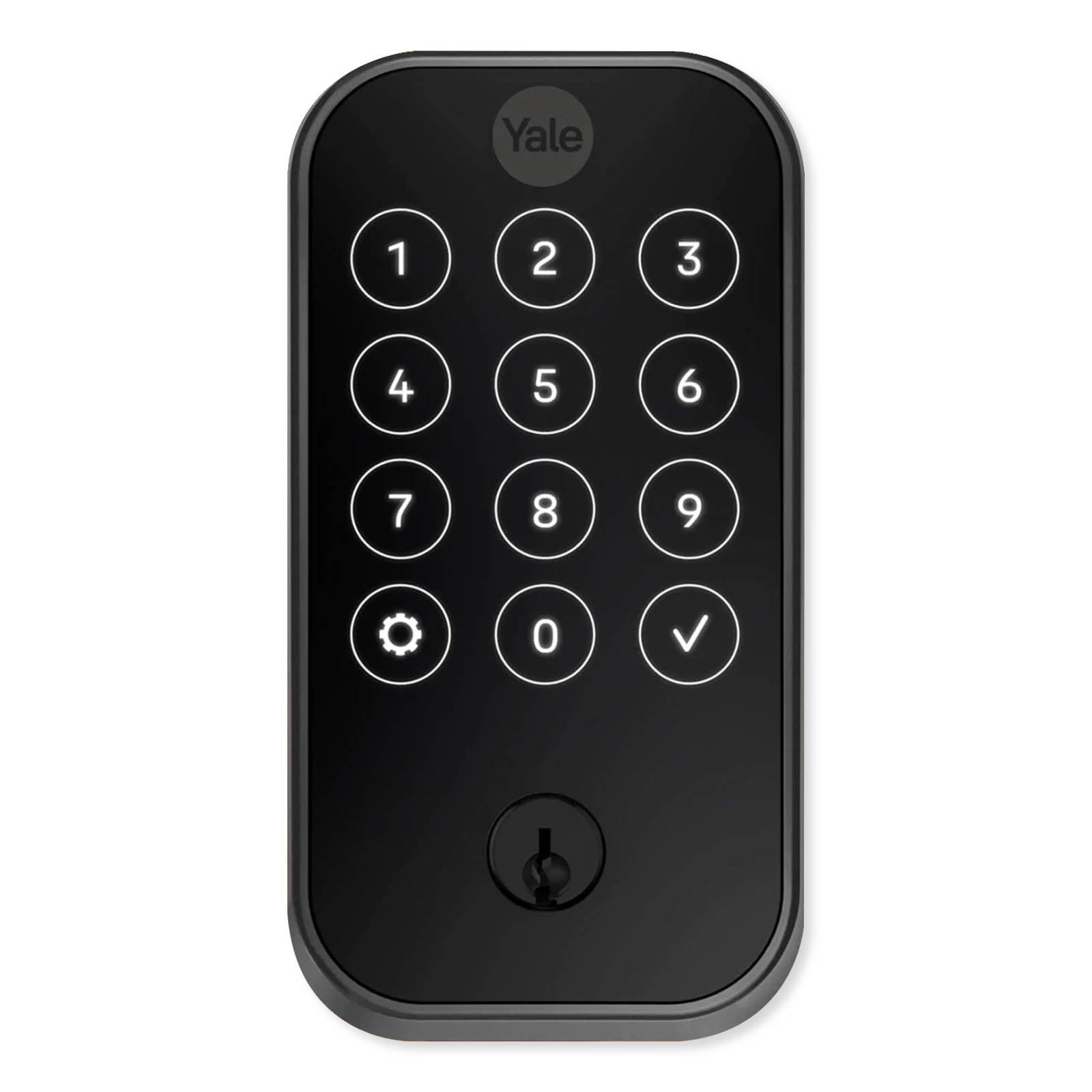 Assure Lock 2; Smart Door Lock with WiFi and Touchscreen Keypad; Black Suede