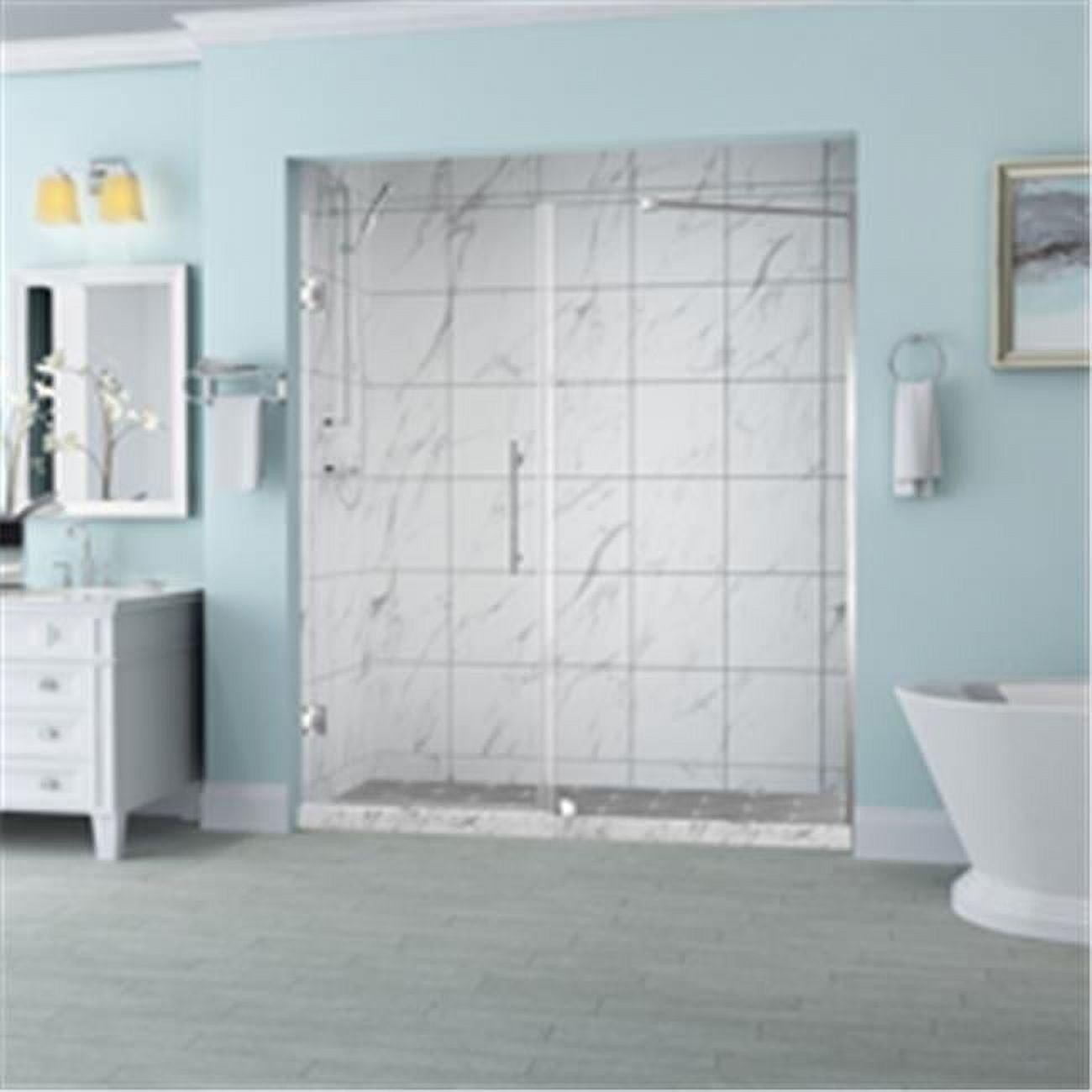 Belmore 54 x 72 Hinged Frameless Shower Door