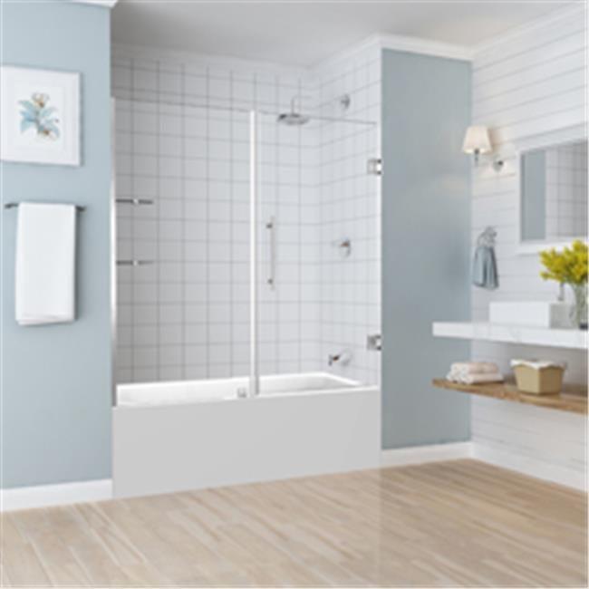 Belmore GS 60" x 60" Hinged Frameless Tub Door