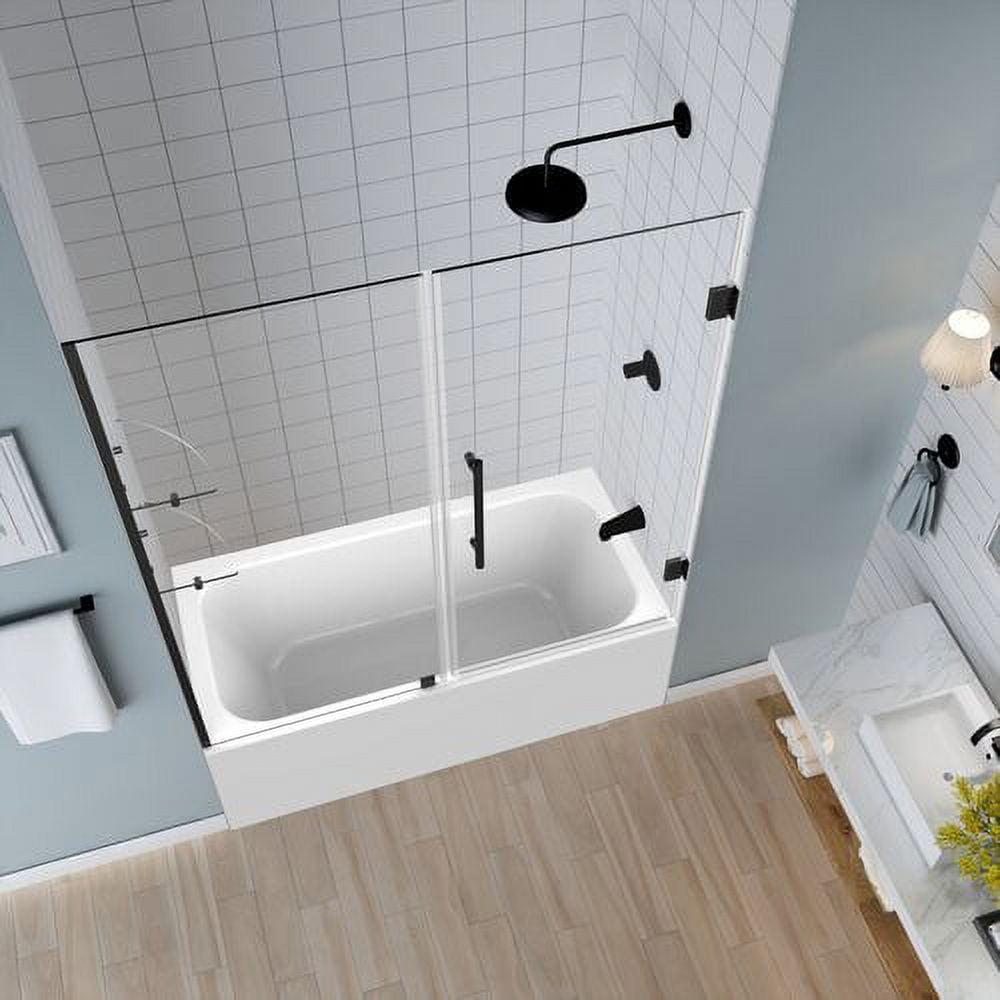 Belmore GS 60" x 60" Hinged Frameless Tub Door