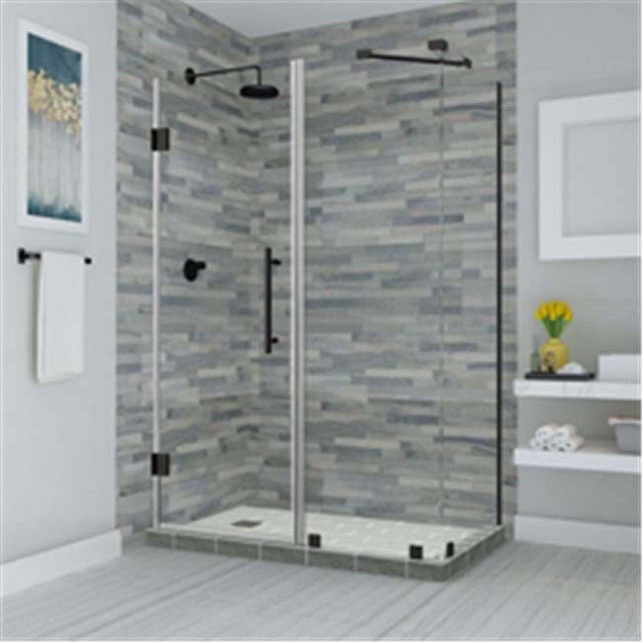 Bromley 72" H Semi-Frameless Rectangle Reversible Shower Enclosure