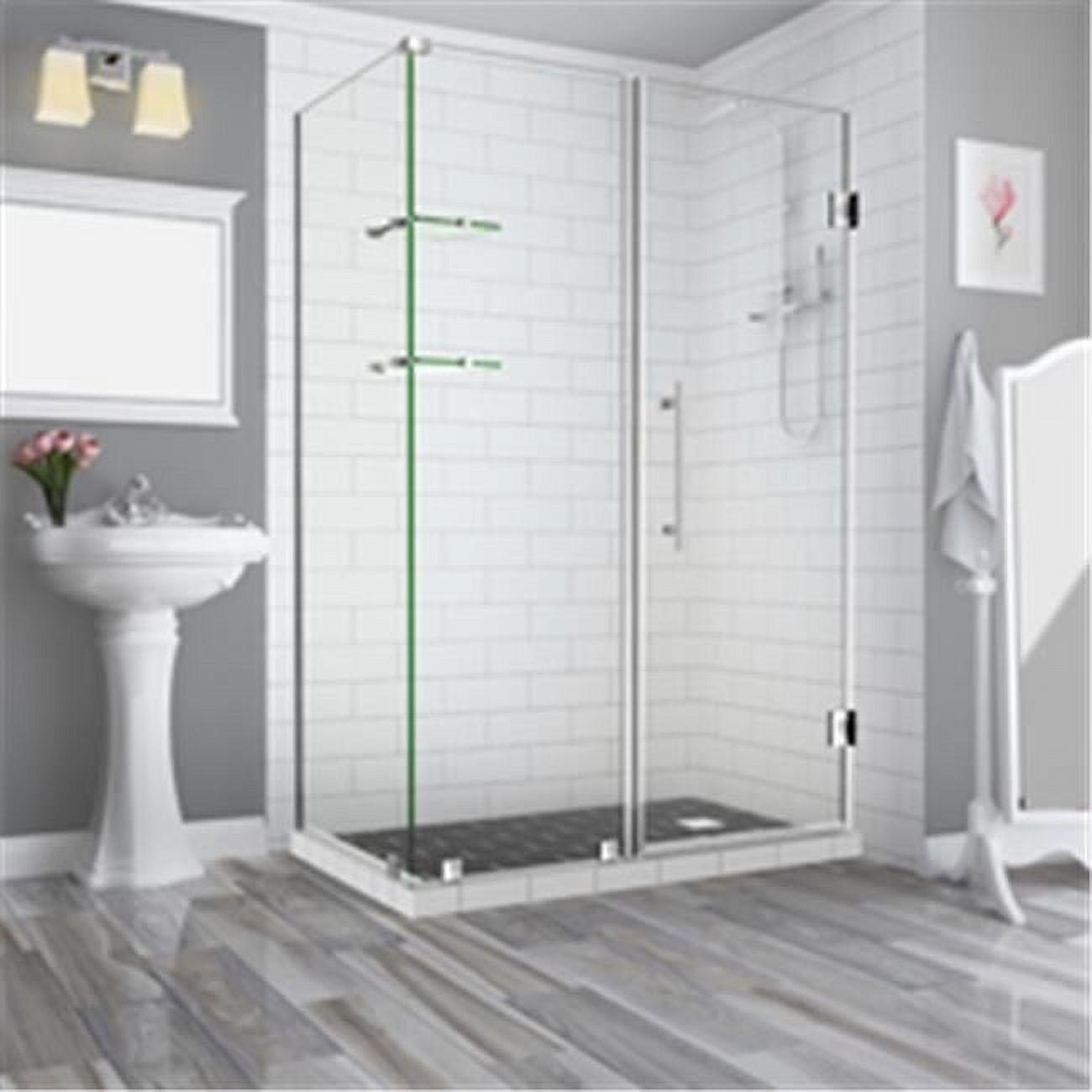 Bromley GS 62" x 72" Frameless Stainless Steel Shower Enclosure