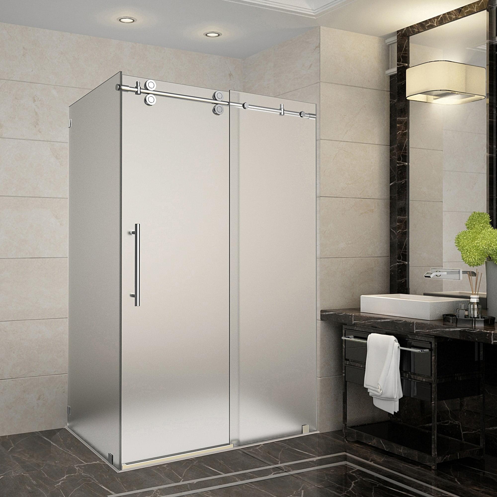 Langham 48" x 75" Rectangle Sliding Shower Enclosure