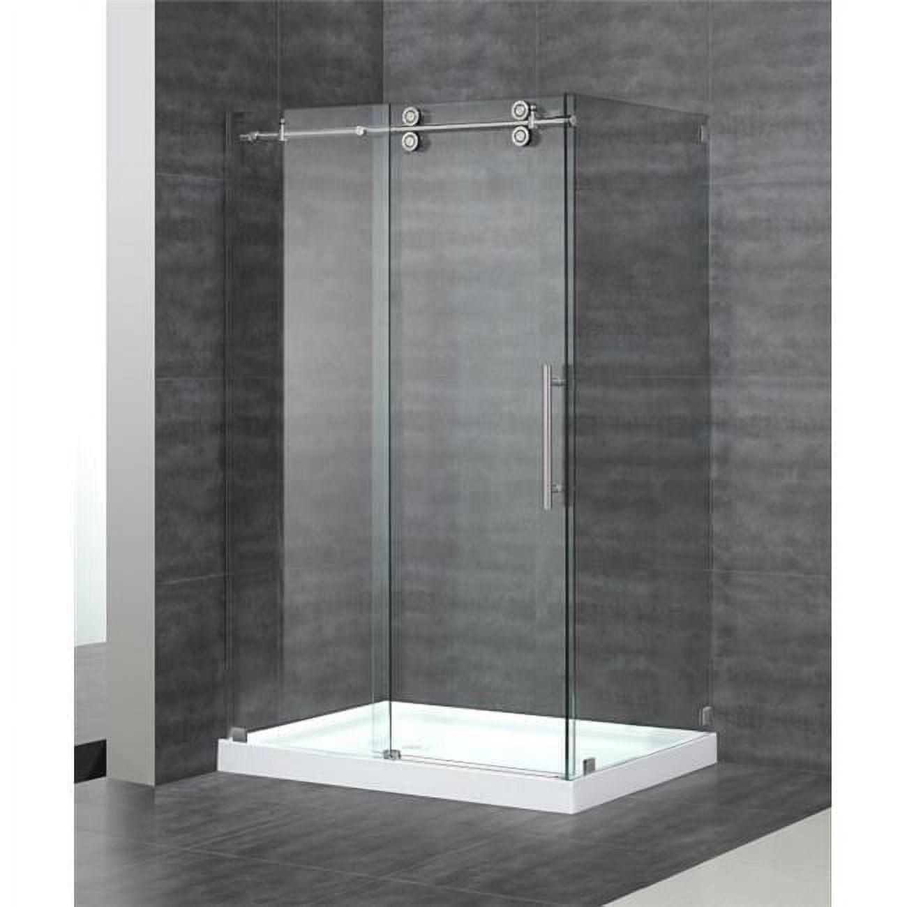 Aston SEN979-CH-48-10 48 in. Frameless Sliding Shower Enclosure, Chrome Hardware