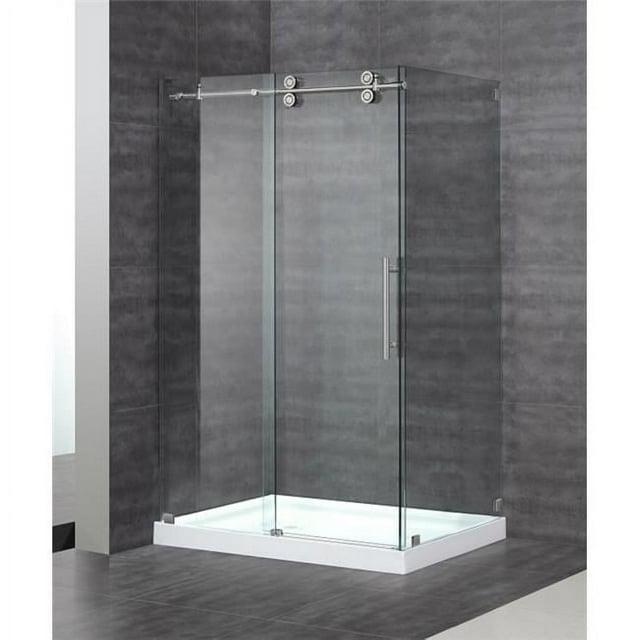 Aston SEN979-CH-48-10 48 in. Frameless Sliding Shower Enclosure, Chrome Hardware