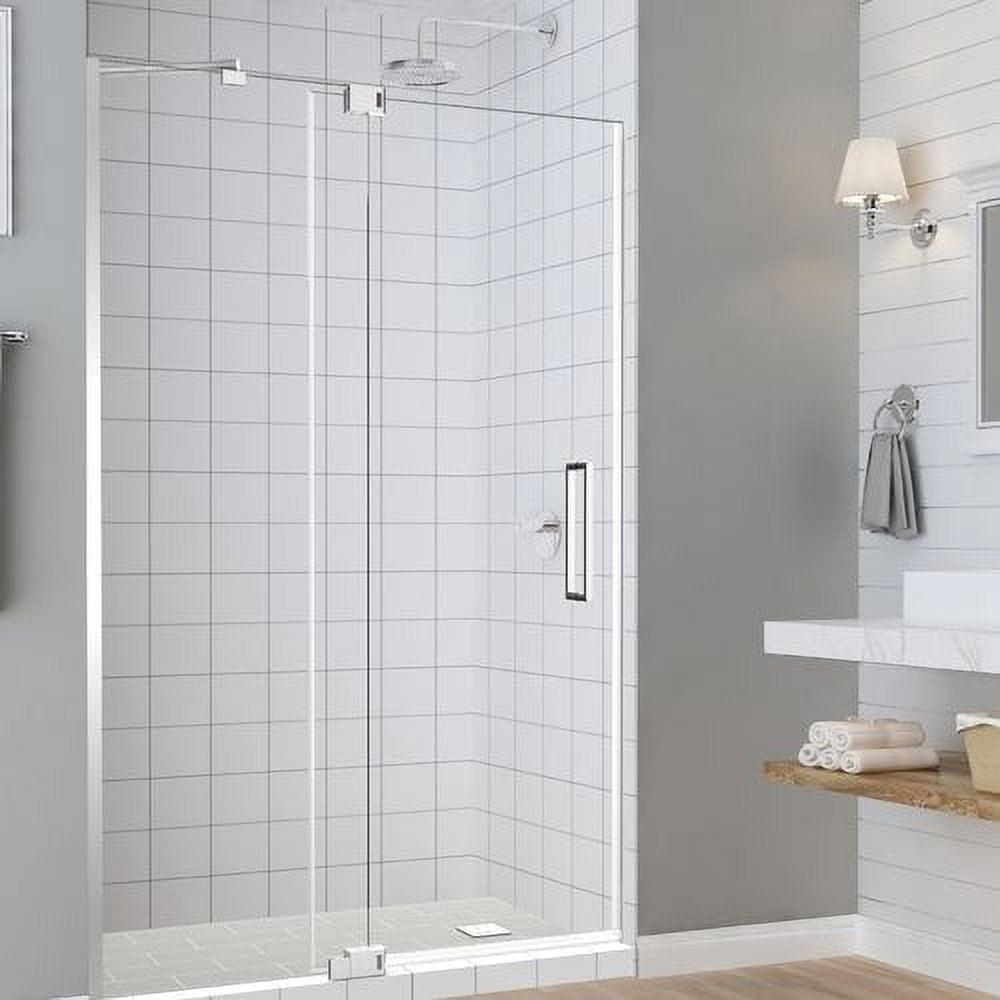 Madox 54-60" Frameless Chrome Hinged Shower Door