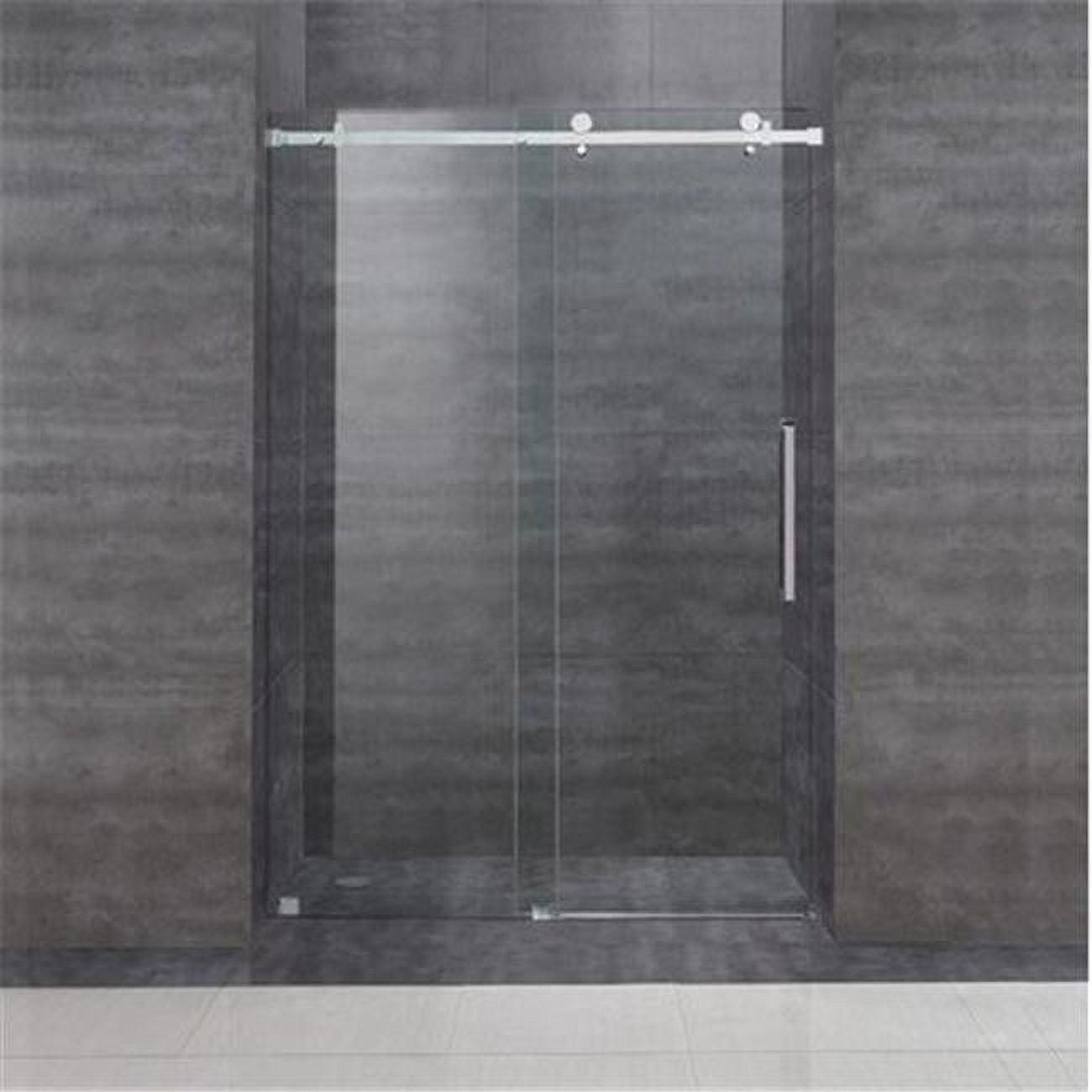 Moselle 75" H Single Sliding Frameless Shower Door