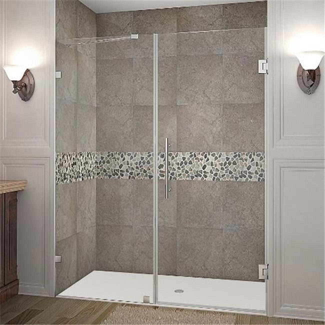 Nautis 72'' Frameless Clear Tempered Glass Shower Door