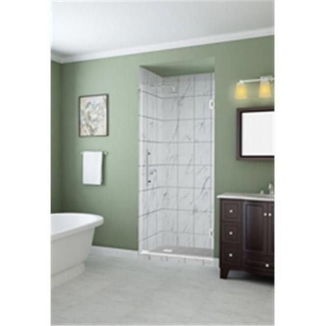 Kinkade 29.75" - 30.25" W x 72" H Frameless Hinged Shower Door