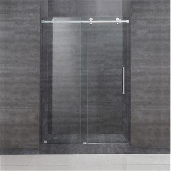 Moselle 75" H Single Sliding Frameless Shower Door
