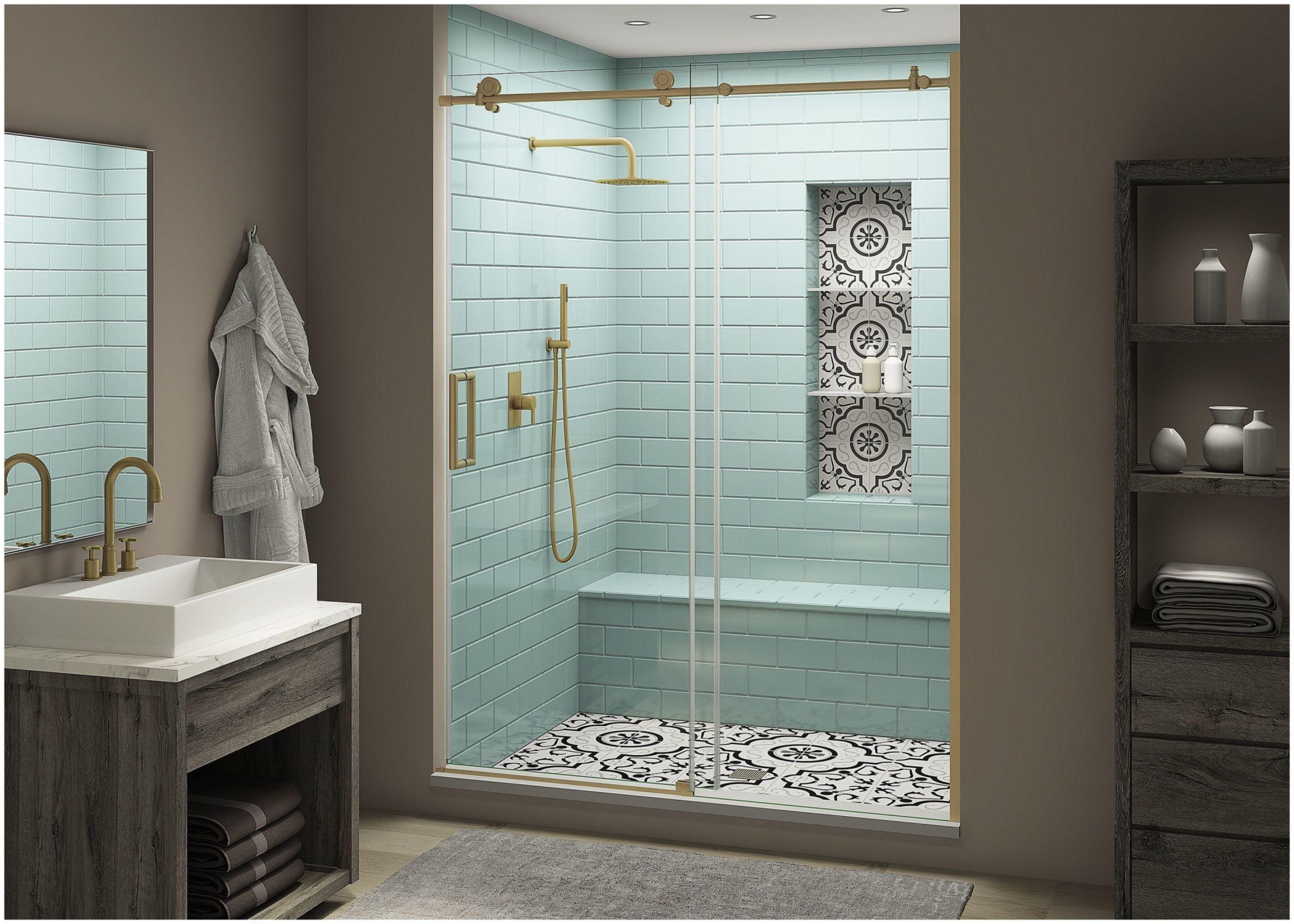 Coraline XL 56" W x 80" H Single Sliding Frameless Shower Door