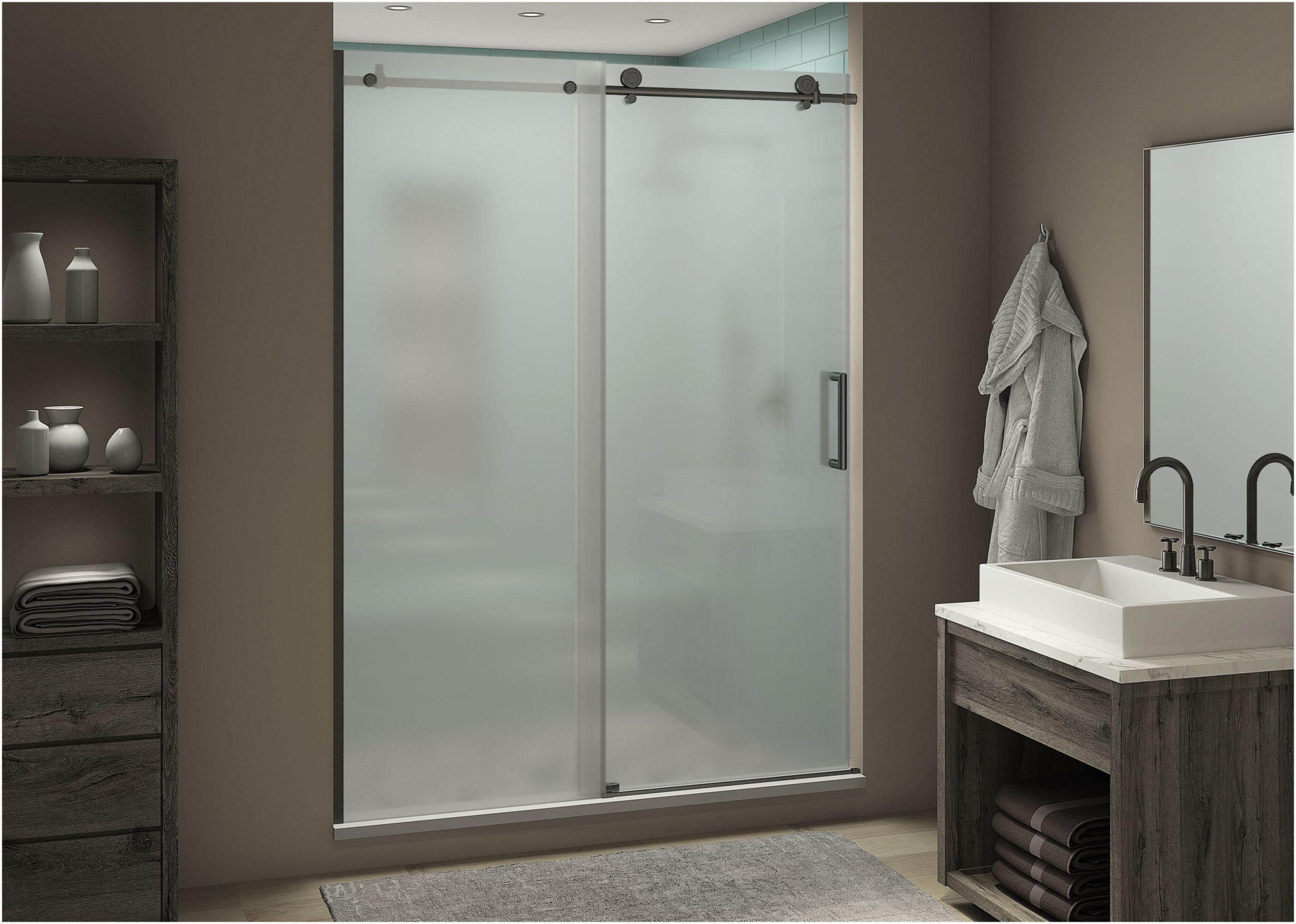 Coraline XL52" W x 80" H Single Sliding Frameless Shower Door