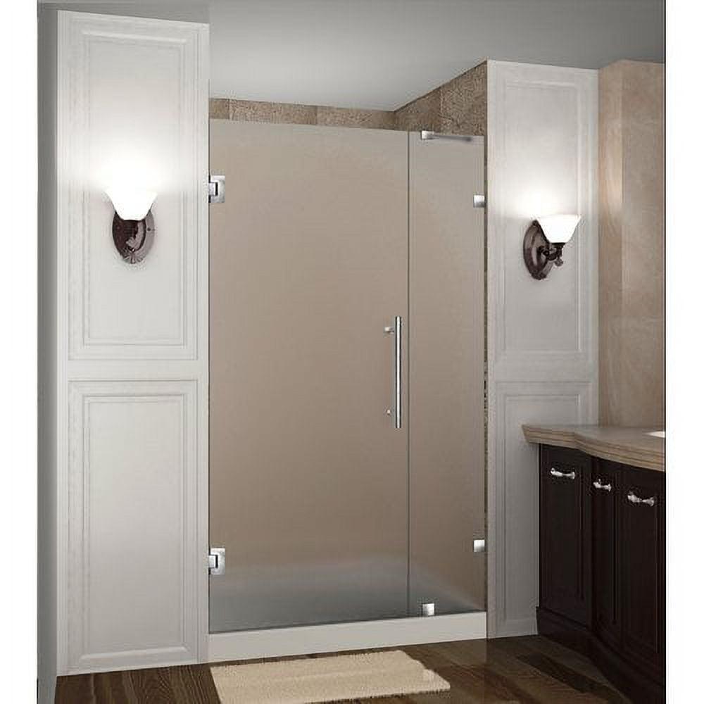 Nautis 29" x 72" Frosted Glass Frameless Hinged Shower Door