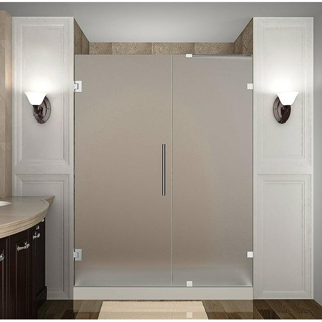 Aston Sdr985f-64-10 Nautis 64" Wide X 72" High Frameless Hinged Shower Door - Chrome