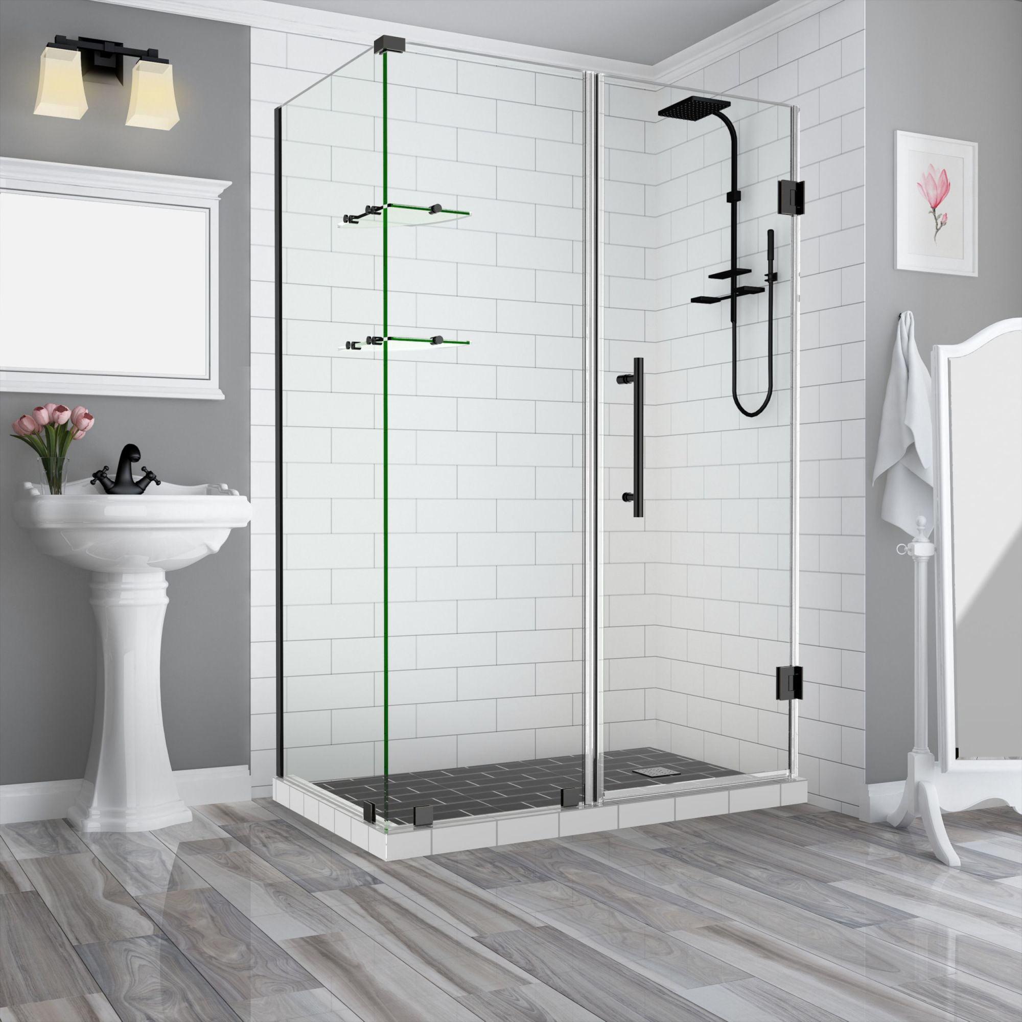 Bromley GS Frameless 32.38" x 72" Rectangle Hinged Shower Enclosure