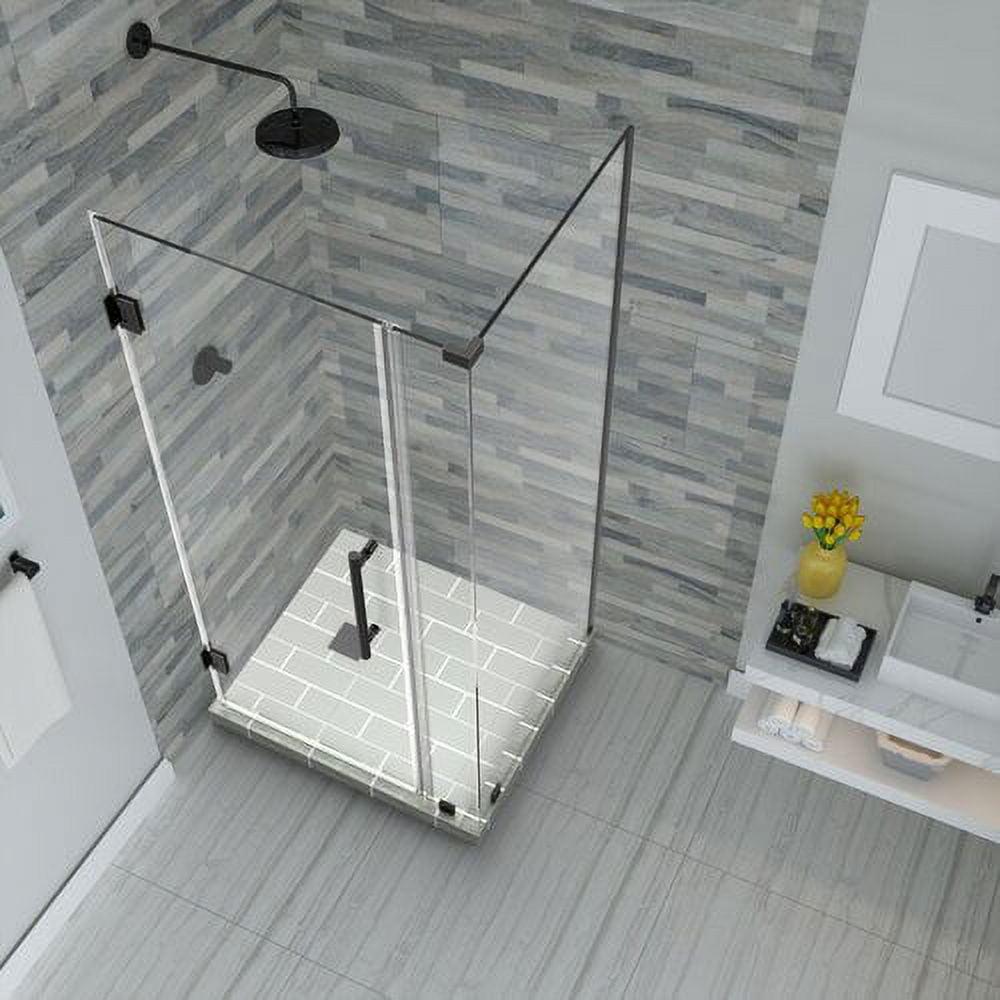 Aston Sen967ez-282230-10 Bromley 72" High X 28" Wide X 30" Deep Hinged Frameless Shower