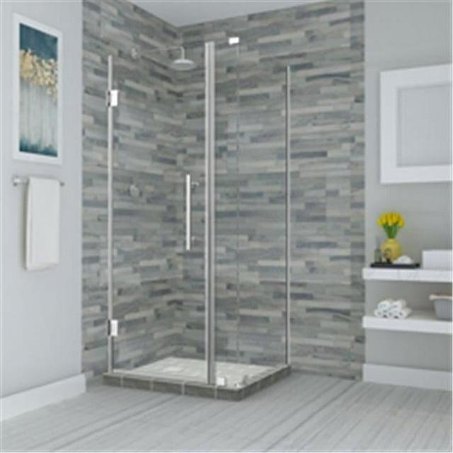 Aston Bromley 38" x 72" Rectangle Hinged Shower Enclosure SEN967EZ-CH-383236-10