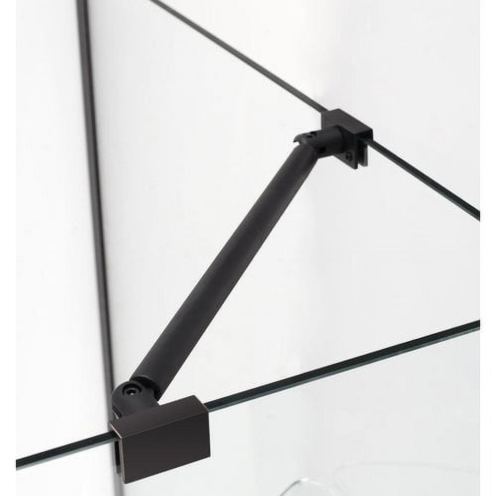 Aston Bromley 32" x 72" Rectangle Hinged Shower Enclosure SEN967EZ-MB-443032-10