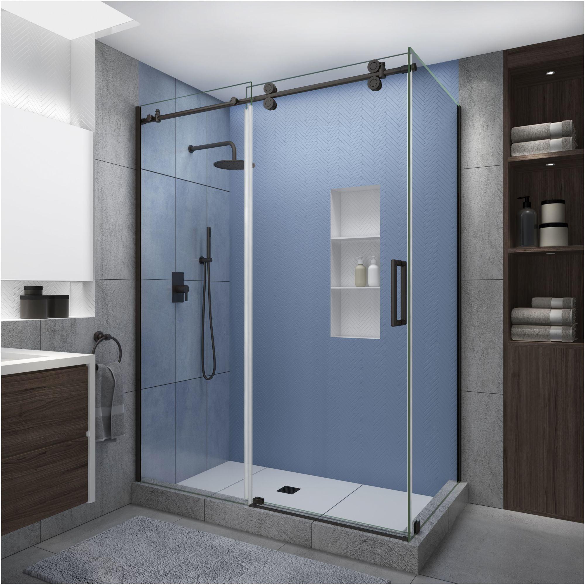 Langham XL 44" - 48" W x 32" D x 80" H Rectangle Shower Enclosure