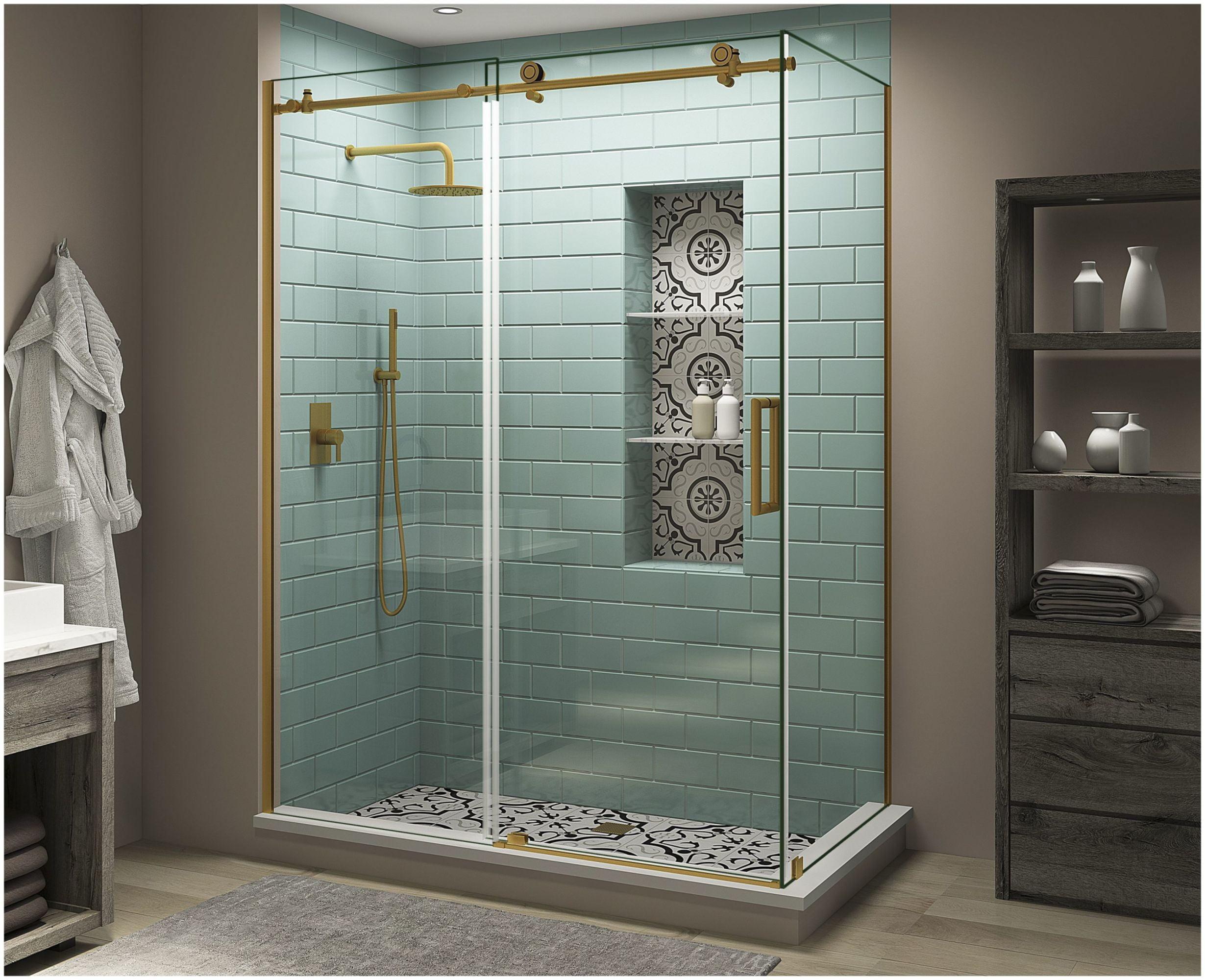 Aston Coraline XL 44" - 48" W x 36" D x 80" H Frameless Rectangle Sliding Shower Enclosure SEN984EZ.UC-BG-483680-R