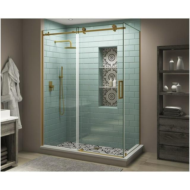Aston Coraline XL 44" - 48" W x 36" D x 80" H Frameless Rectangle Sliding Shower Enclosure SEN984EZ.UC-BG-483680-R