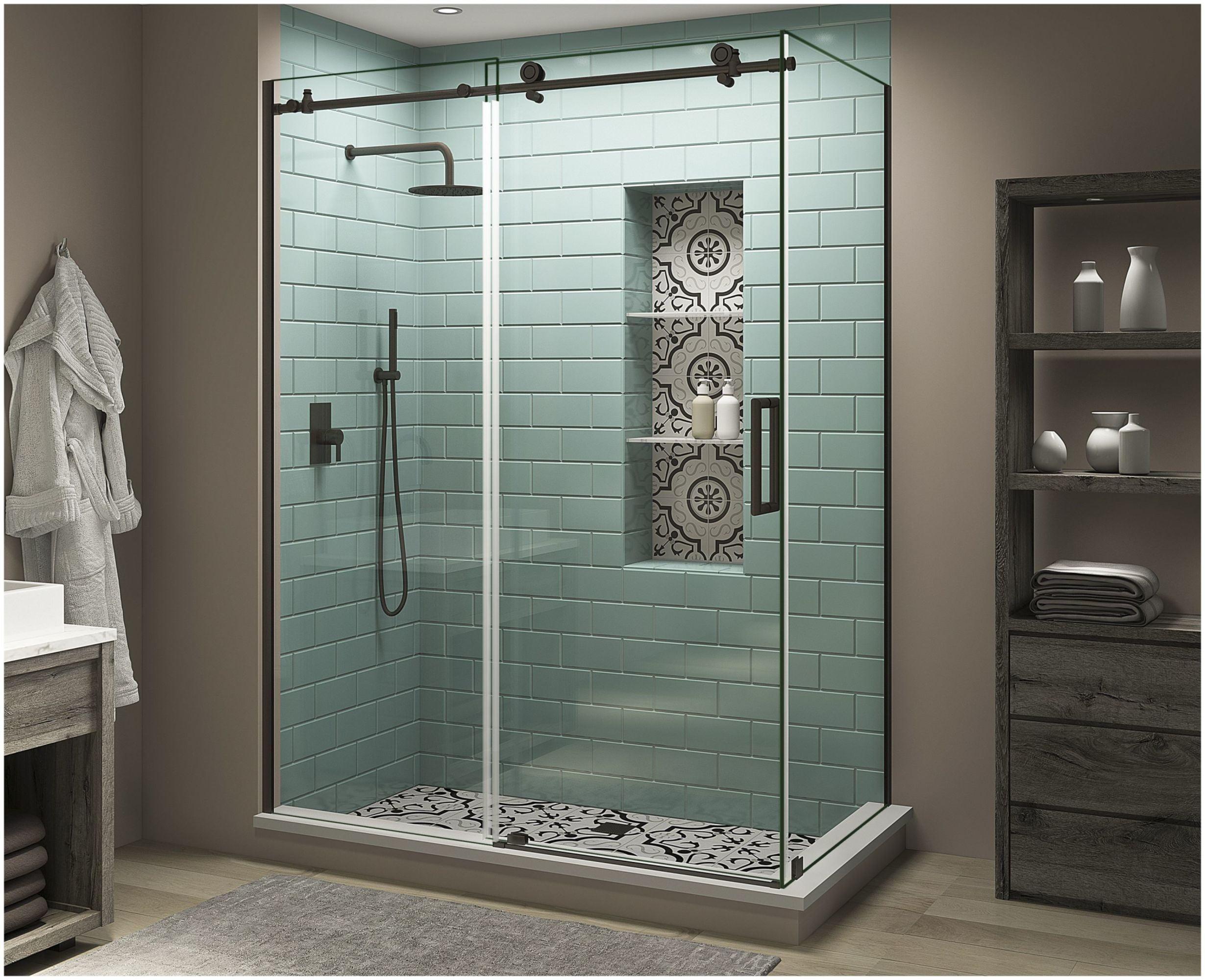 Aston Coraline XL 60" - 64" W x 38" D x 80" H Frameless Rectangle Sliding Shower Enclosure SEN984EZ.UC-NBR-643880-R
