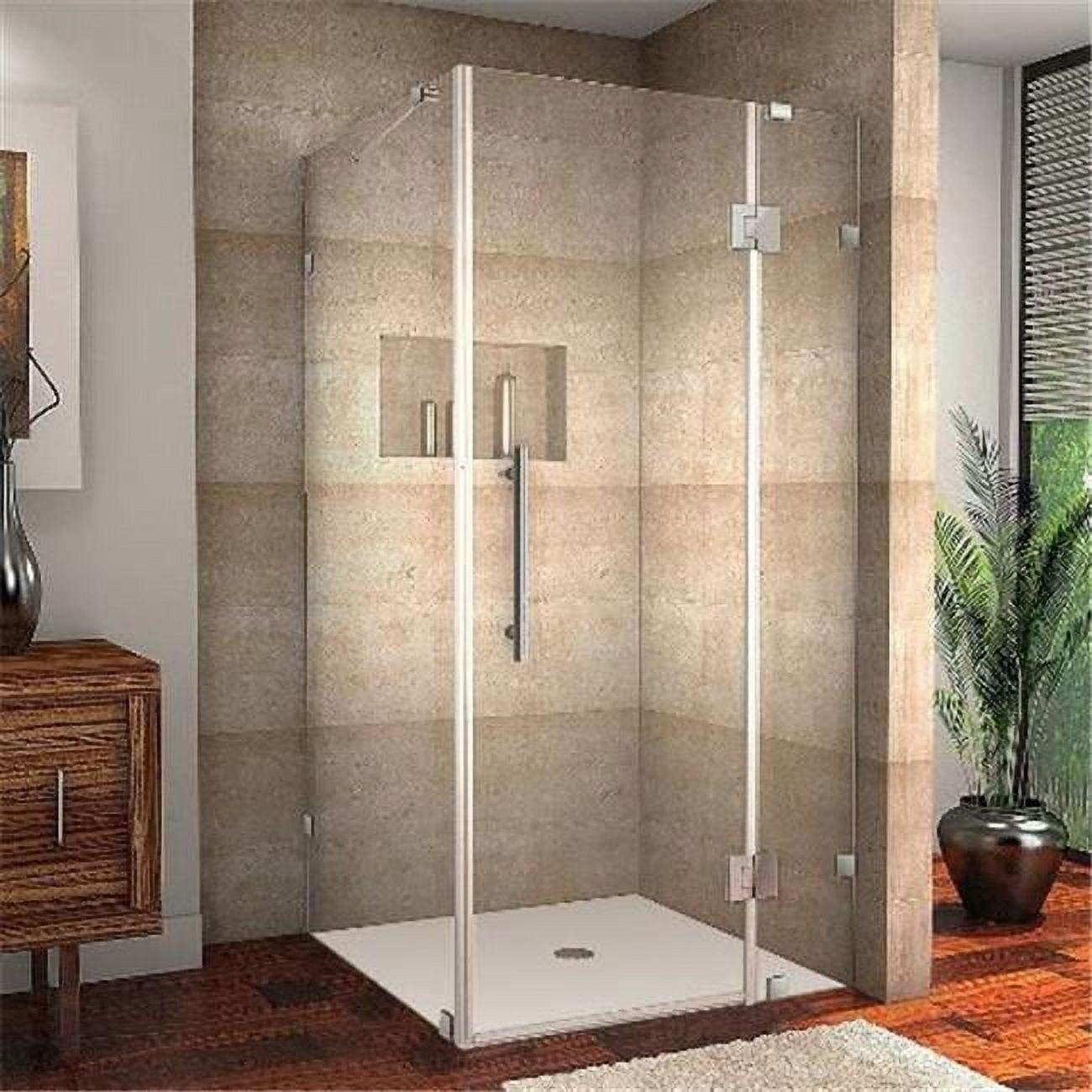 Aston Avalux 37" x 72" Rectangle Hinged Shower Enclosure SEN987-SS-3732-10